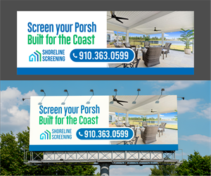 Billboard Design by ThiagoB for Shoreline Screening Solutions, LLC | Design: #37174645