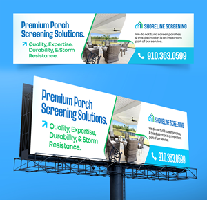 Design de Panneau par Graphic Guy pour Shoreline Screening Solutions, LLC | Design #37177485