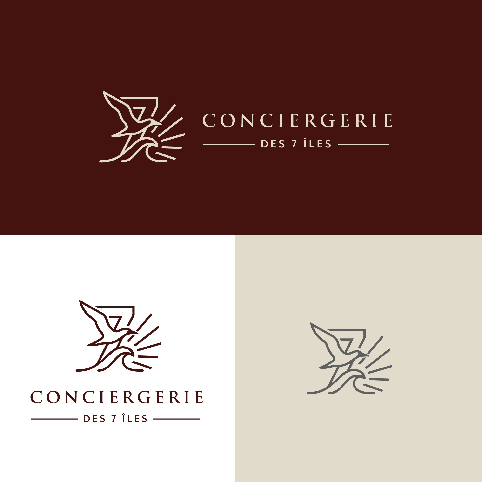 Diseño de Logo por Talha Ahmad para Conciergerie des 7 Îles | Diseño #37176591