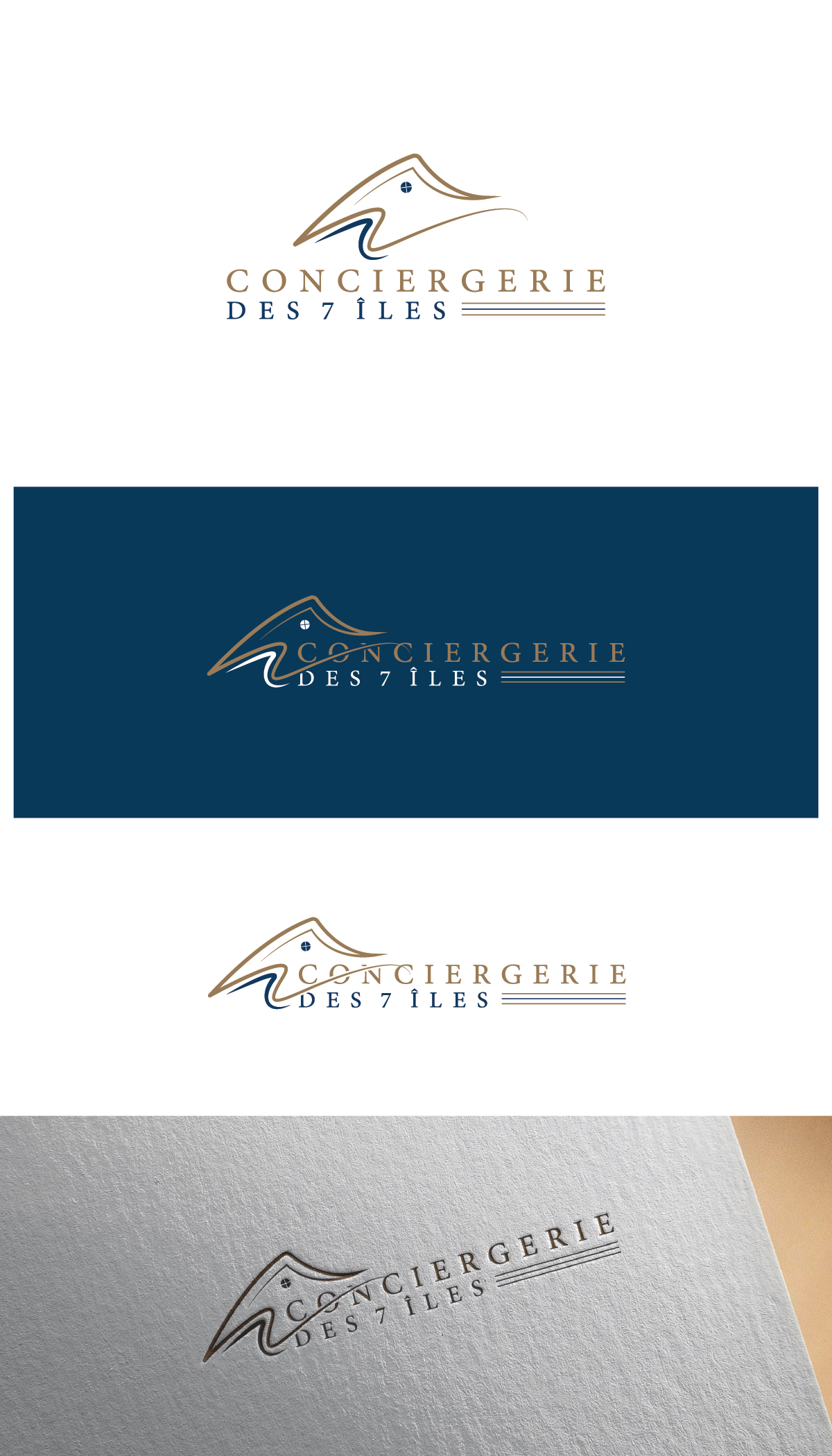 Diseño de Logo por Talha Ahmad para Conciergerie des 7 Îles | Diseño #37176592