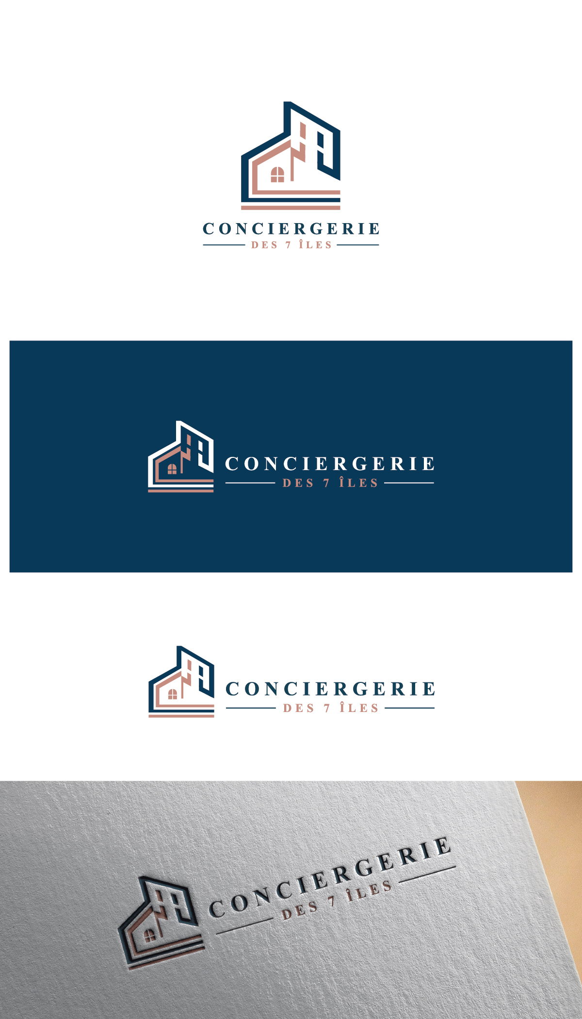 Diseño de Logo por Talha Ahmad para Conciergerie des 7 Îles | Diseño #37176594