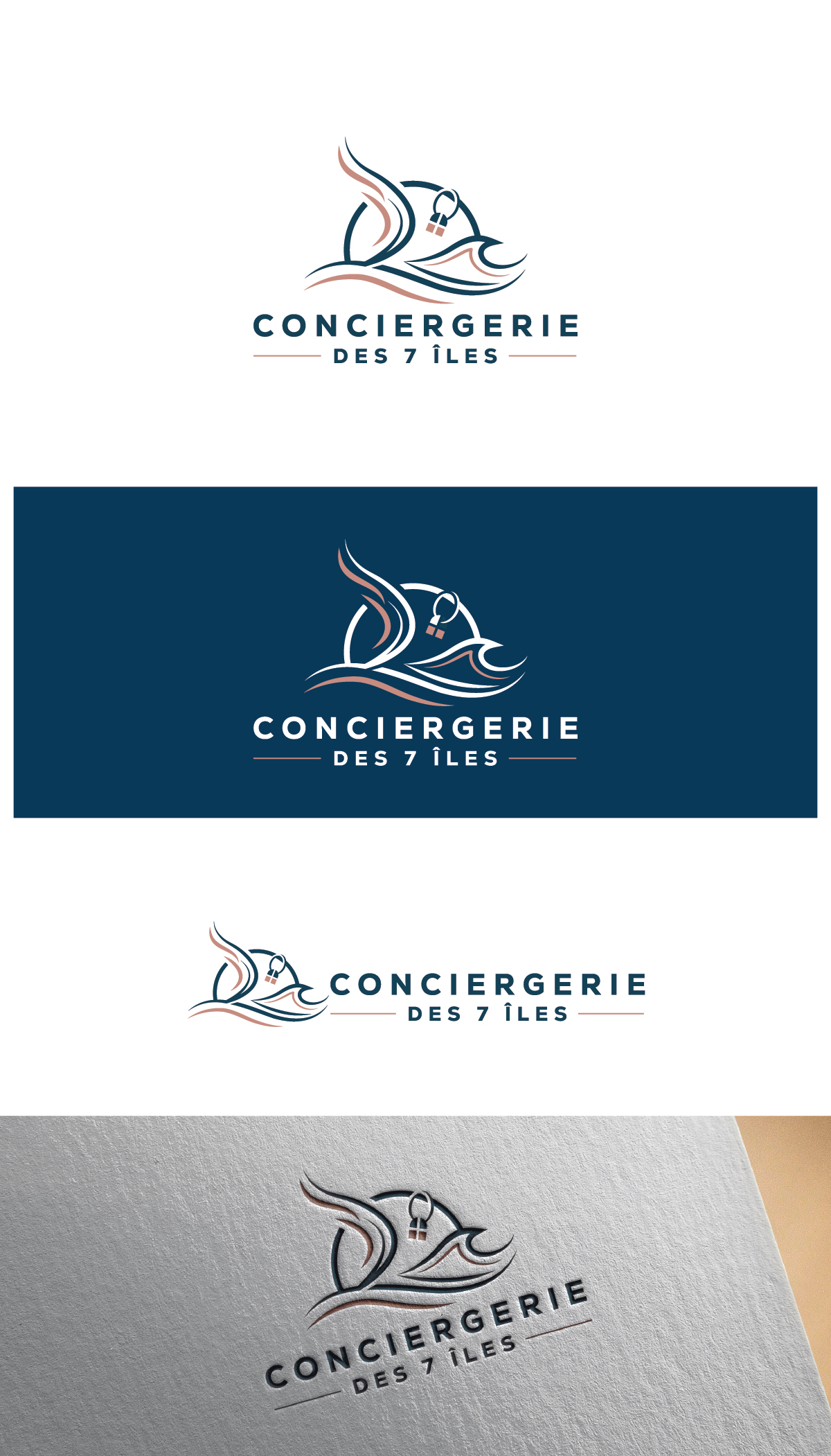 Diseño de Logo por Talha Ahmad para Conciergerie des 7 Îles | Diseño #37176595