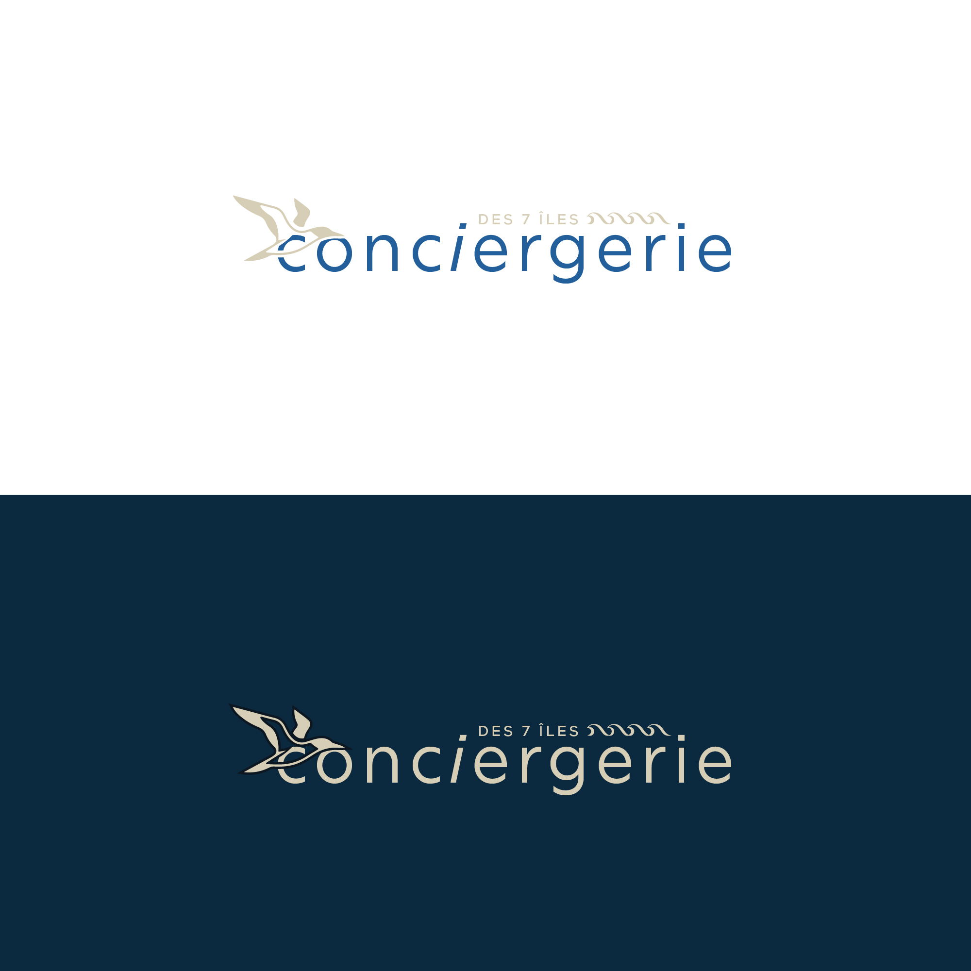 Diseño de Logo por Talha Ahmad para Conciergerie des 7 Îles | Diseño #37176596