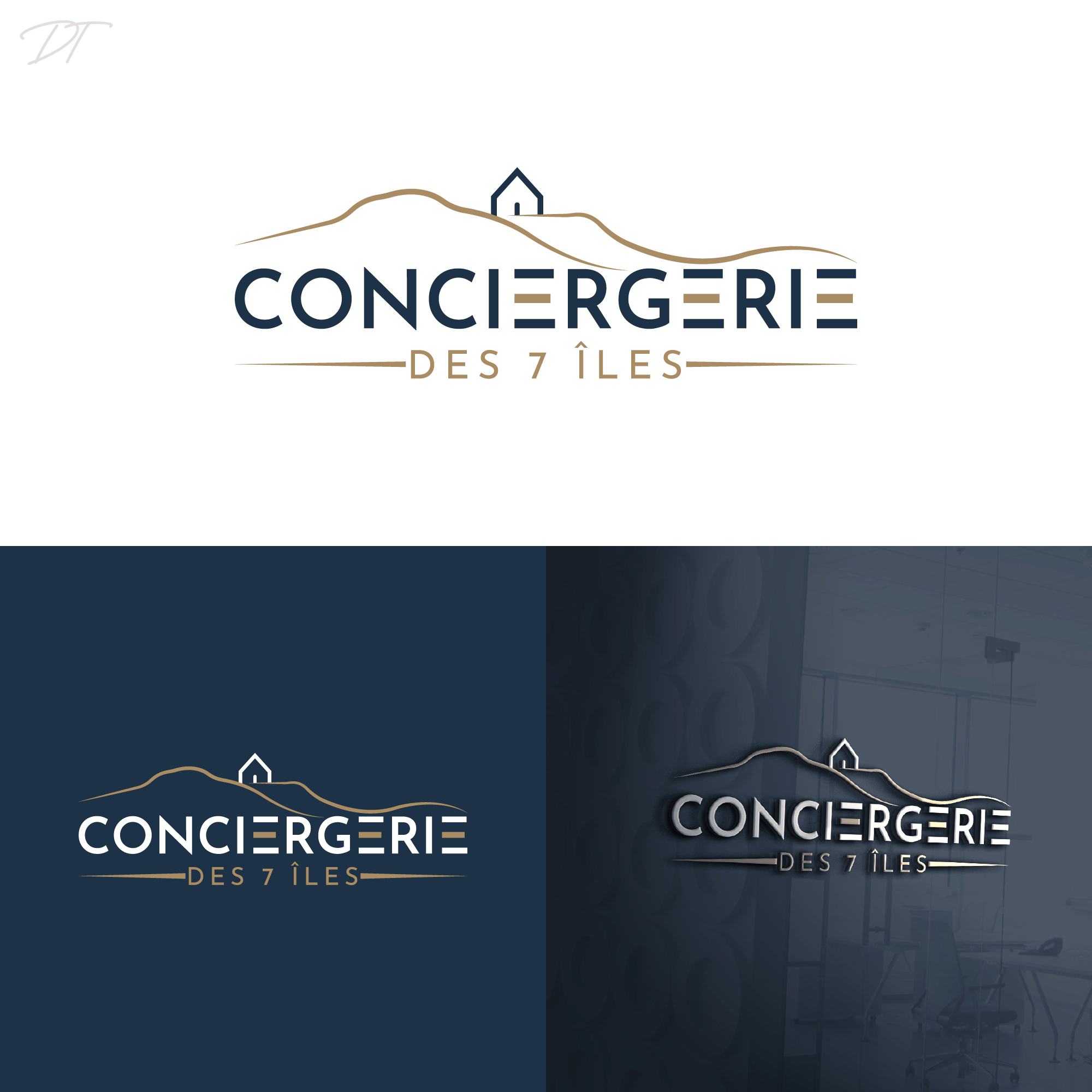 Diseño de Logo por Talha Ahmad para Conciergerie des 7 Îles | Diseño #37176598