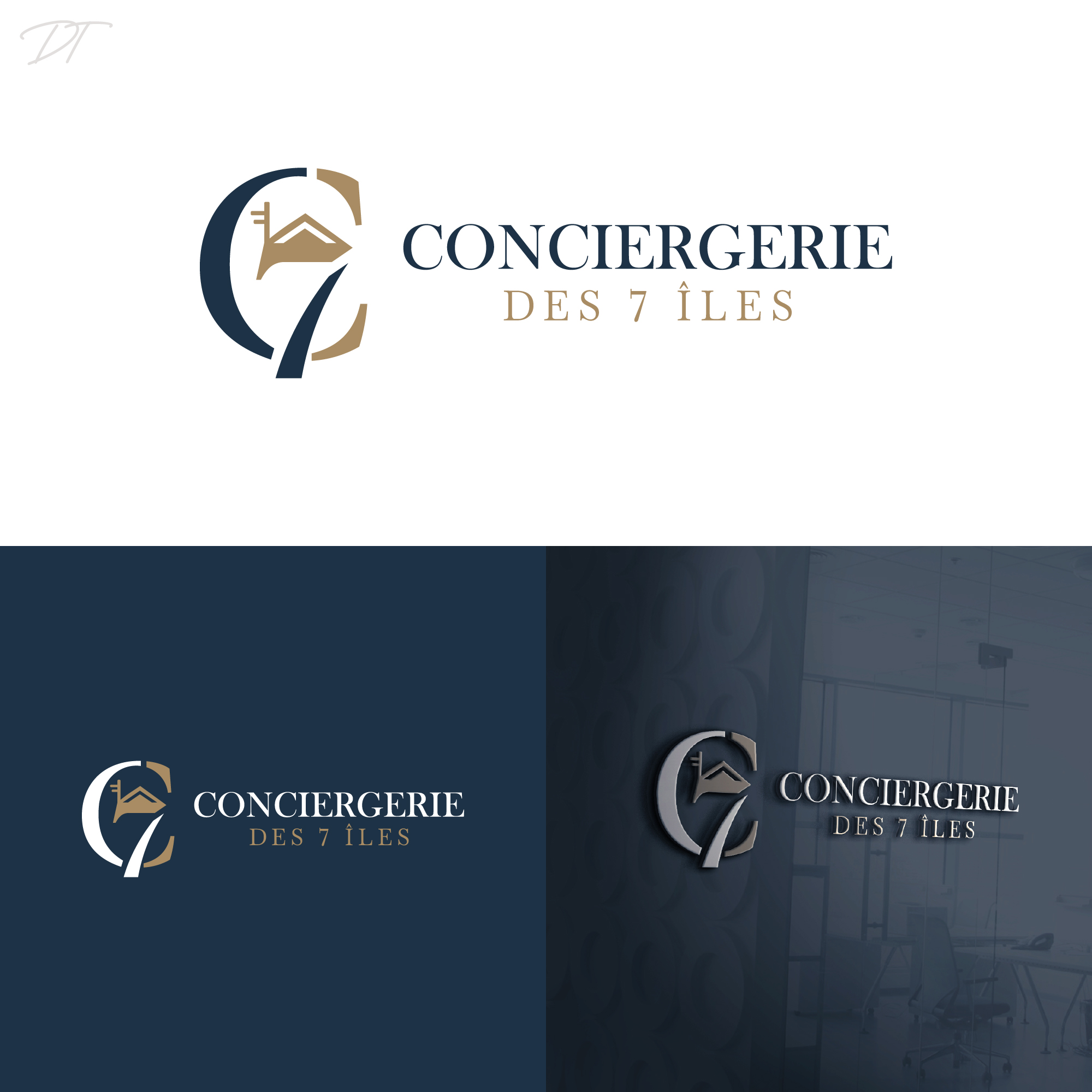 Diseño de Logo por Talha Ahmad para Conciergerie des 7 Îles | Diseño #37176599