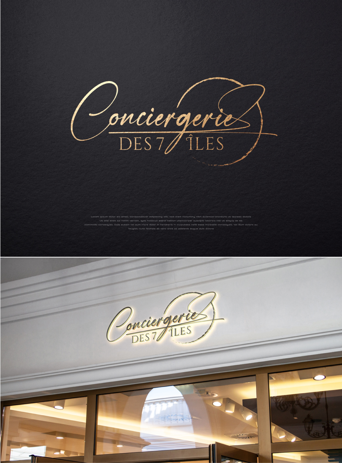 Diseño de Logo por apik. para Conciergerie des 7 Îles | Diseño #37176160