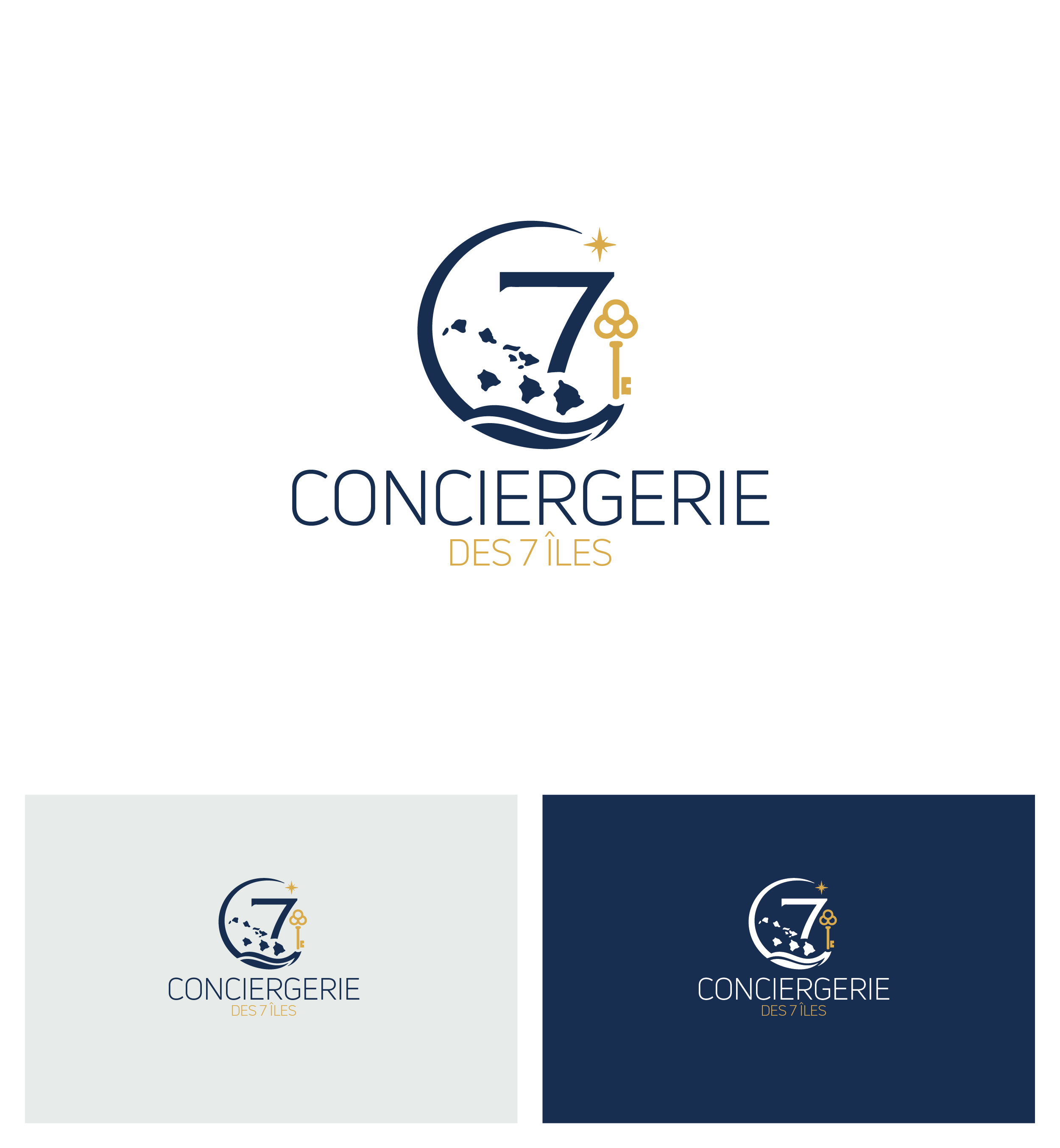 Diseño de Logo por Afsana_Hoque para Conciergerie des 7 Îles | Diseño #37178396