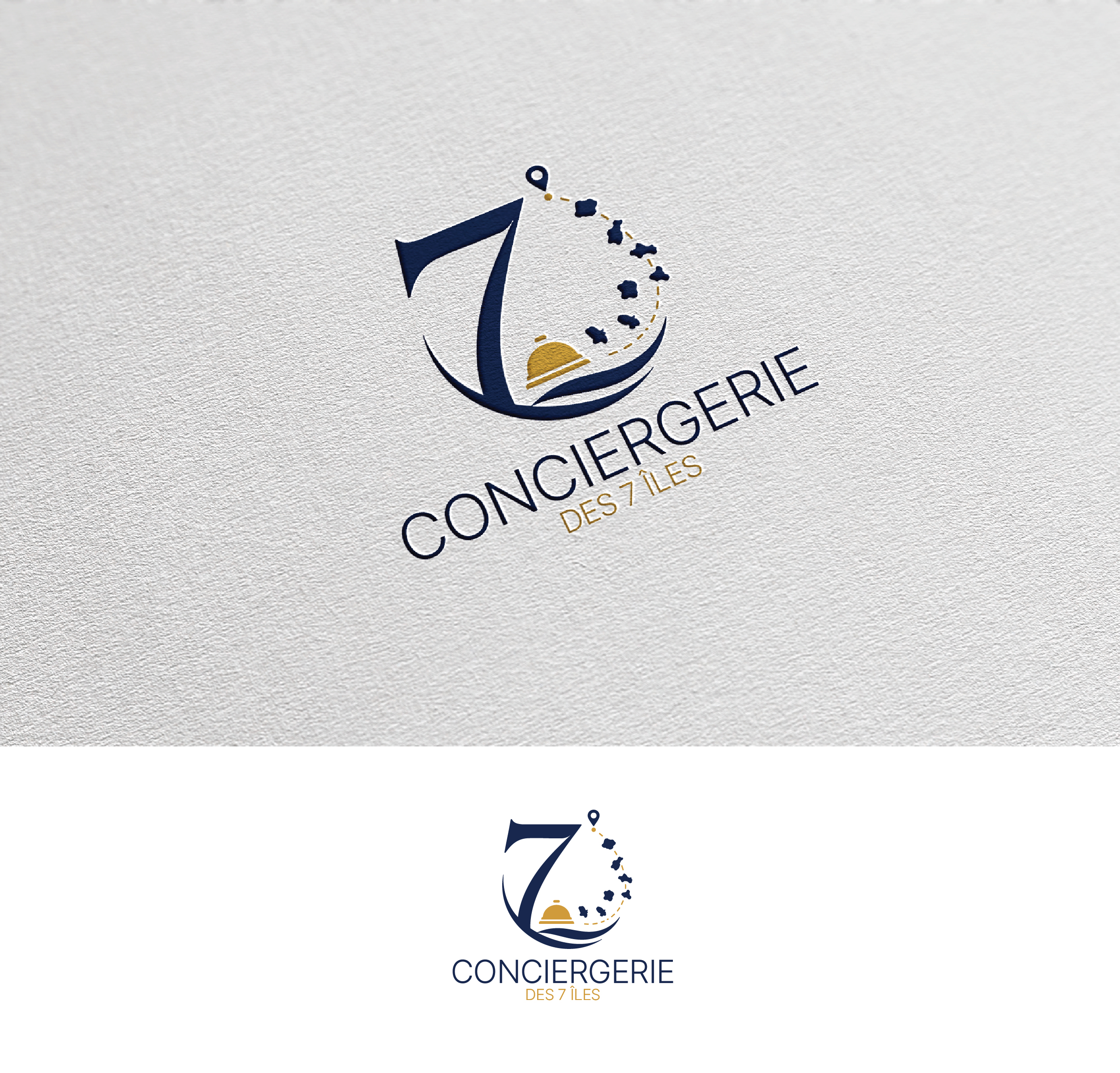 Diseño de Logo por Afsana_Hoque para Conciergerie des 7 Îles | Diseño #37178405