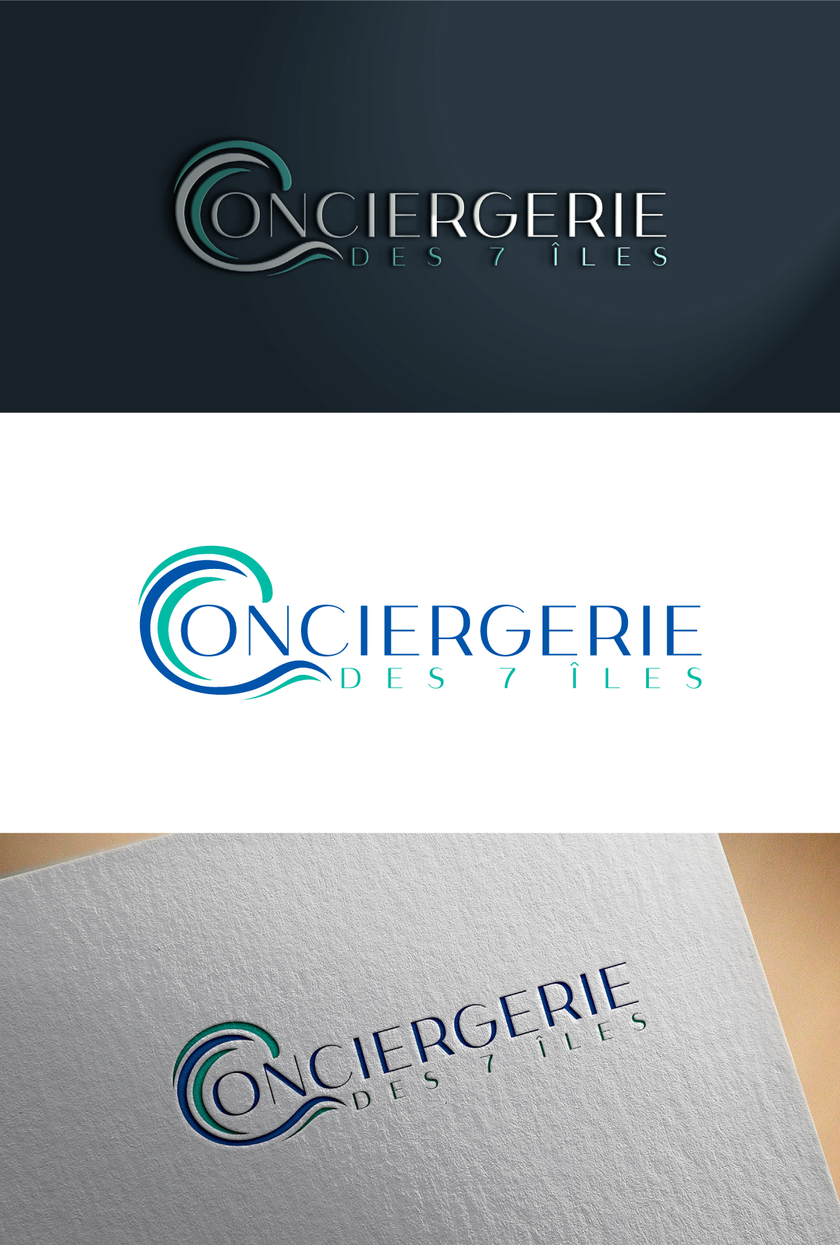 Diseño de Logo por ariba6269 para Conciergerie des 7 Îles | Diseño #37176986