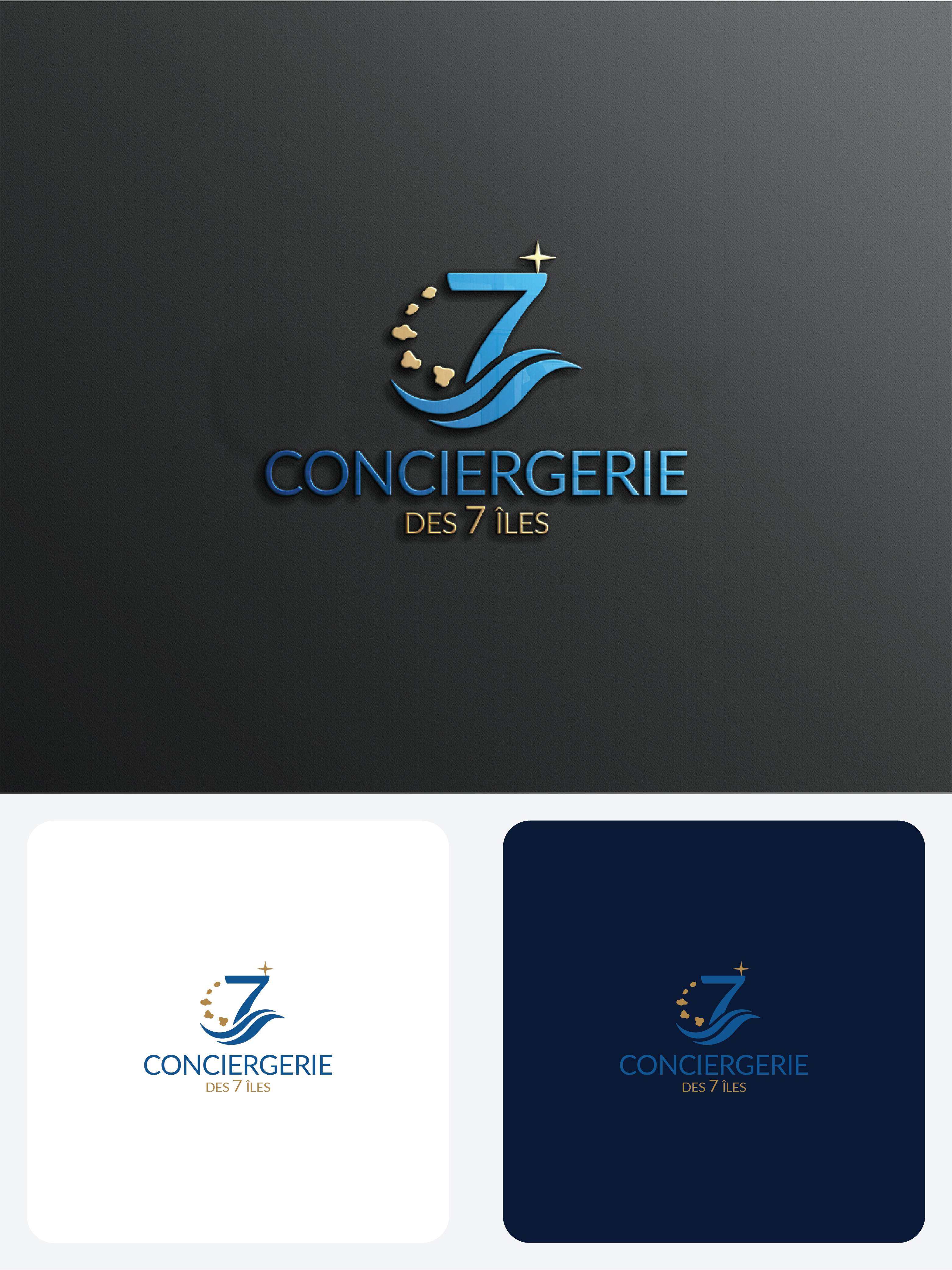 Logo Design by raju.creative for Conciergerie des 7 Îles | Design #37177982