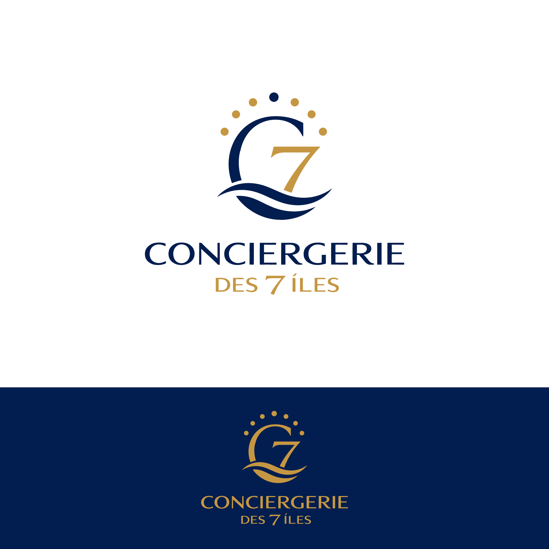 Logo Design by Creative5 for Conciergerie des 7 Îles | Design #37223289