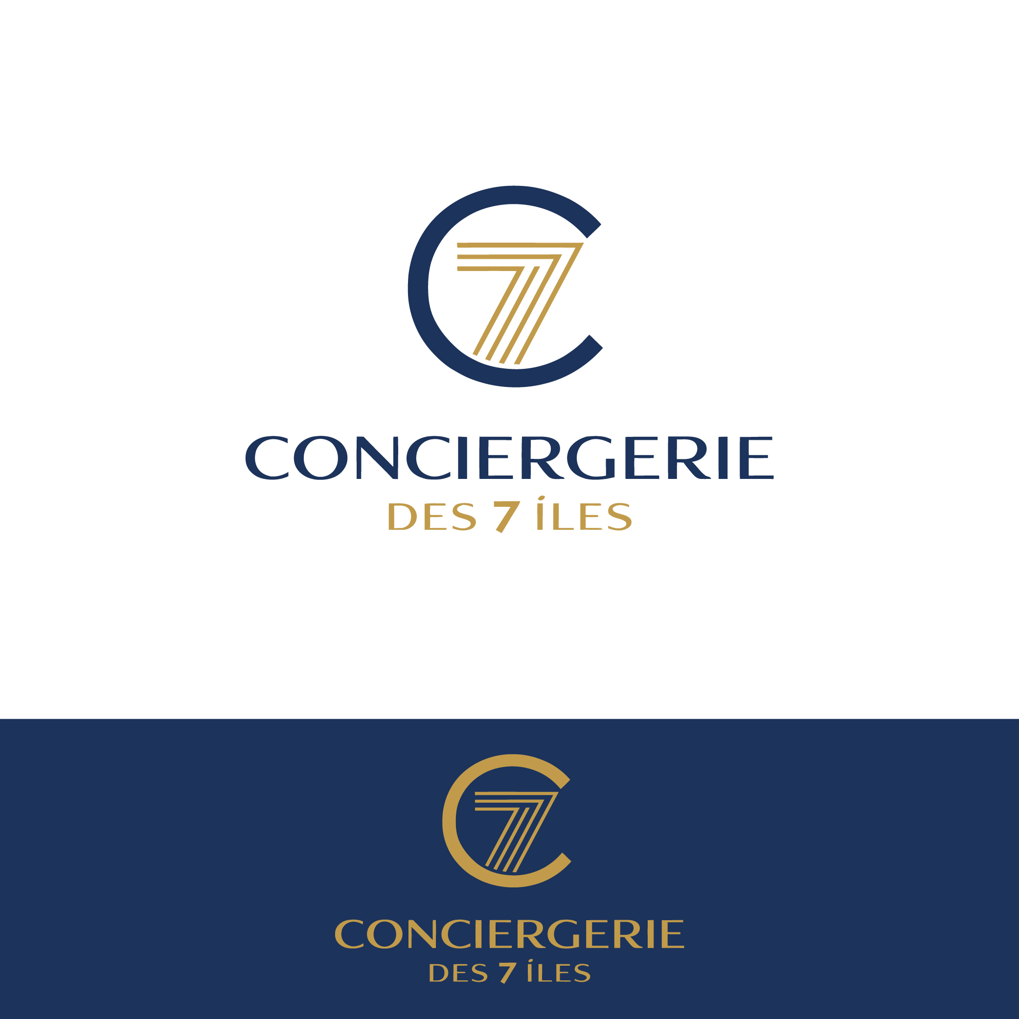 Logo Design by Creative5 for Conciergerie des 7 Îles | Design #37223290
