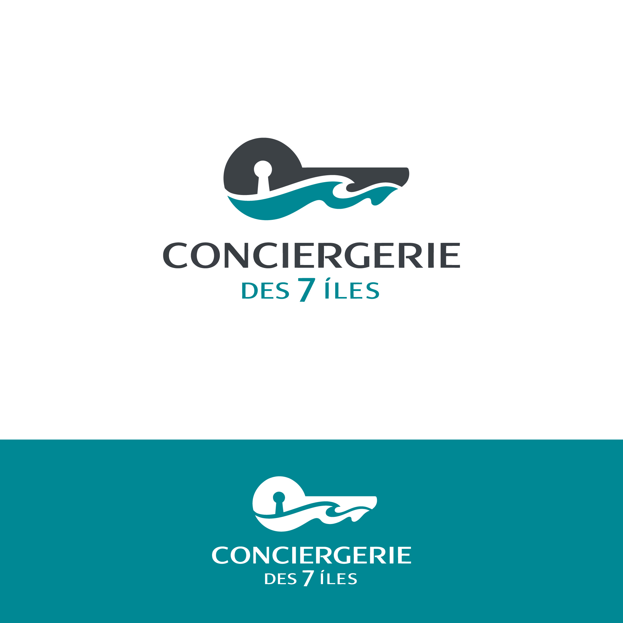 Logo Design by Creative5 for Conciergerie des 7 Îles | Design #37223291