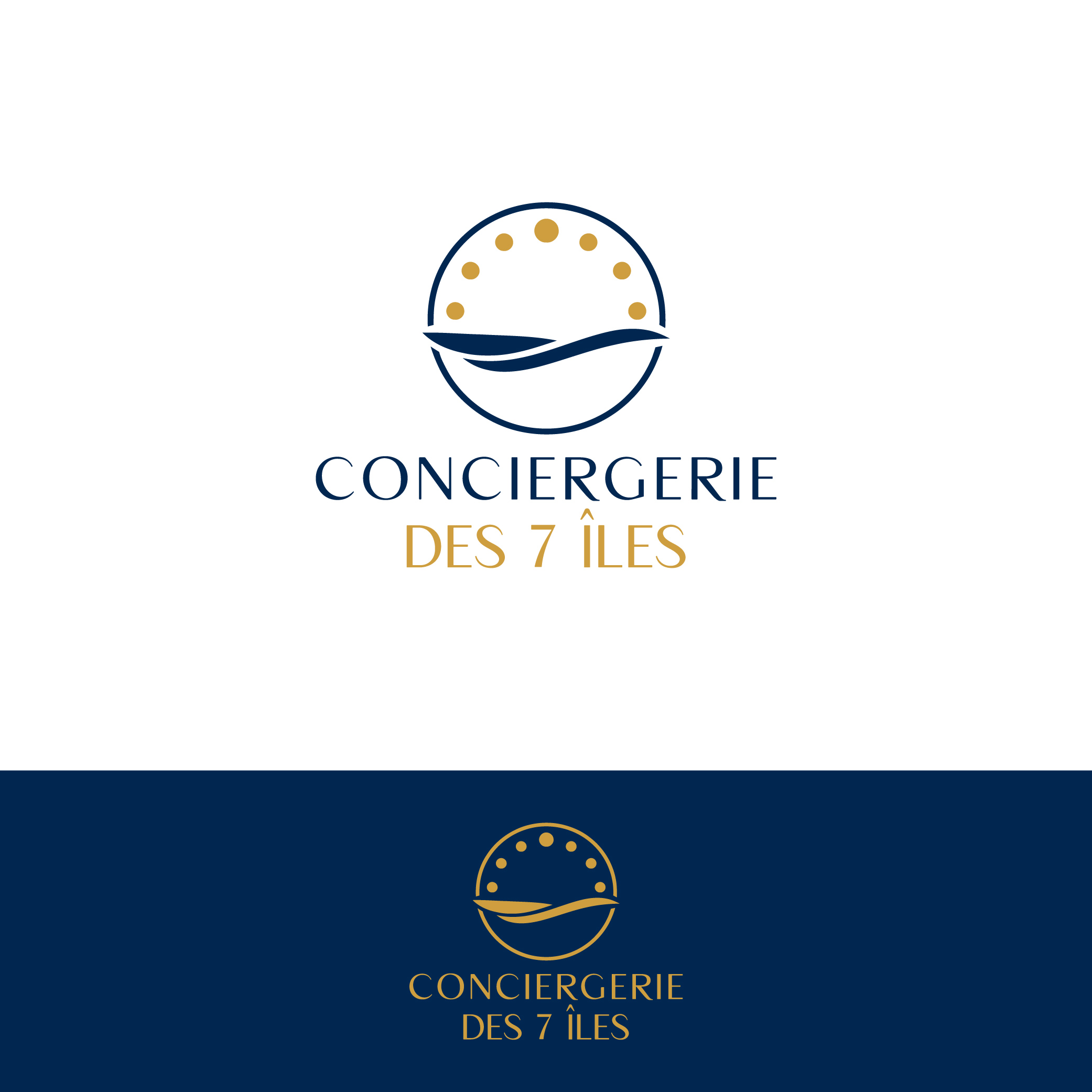 Logo Design by Creative5 for Conciergerie des 7 Îles | Design #37223294