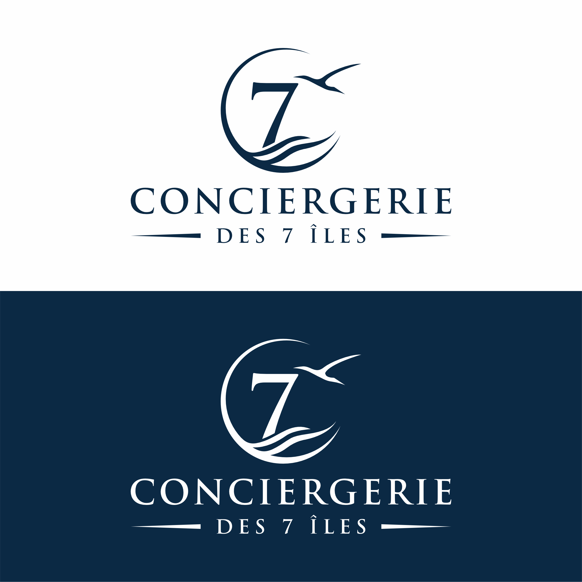 Diseño de Logo por saher khan 2 para Conciergerie des 7 Îles | Diseño #37187748