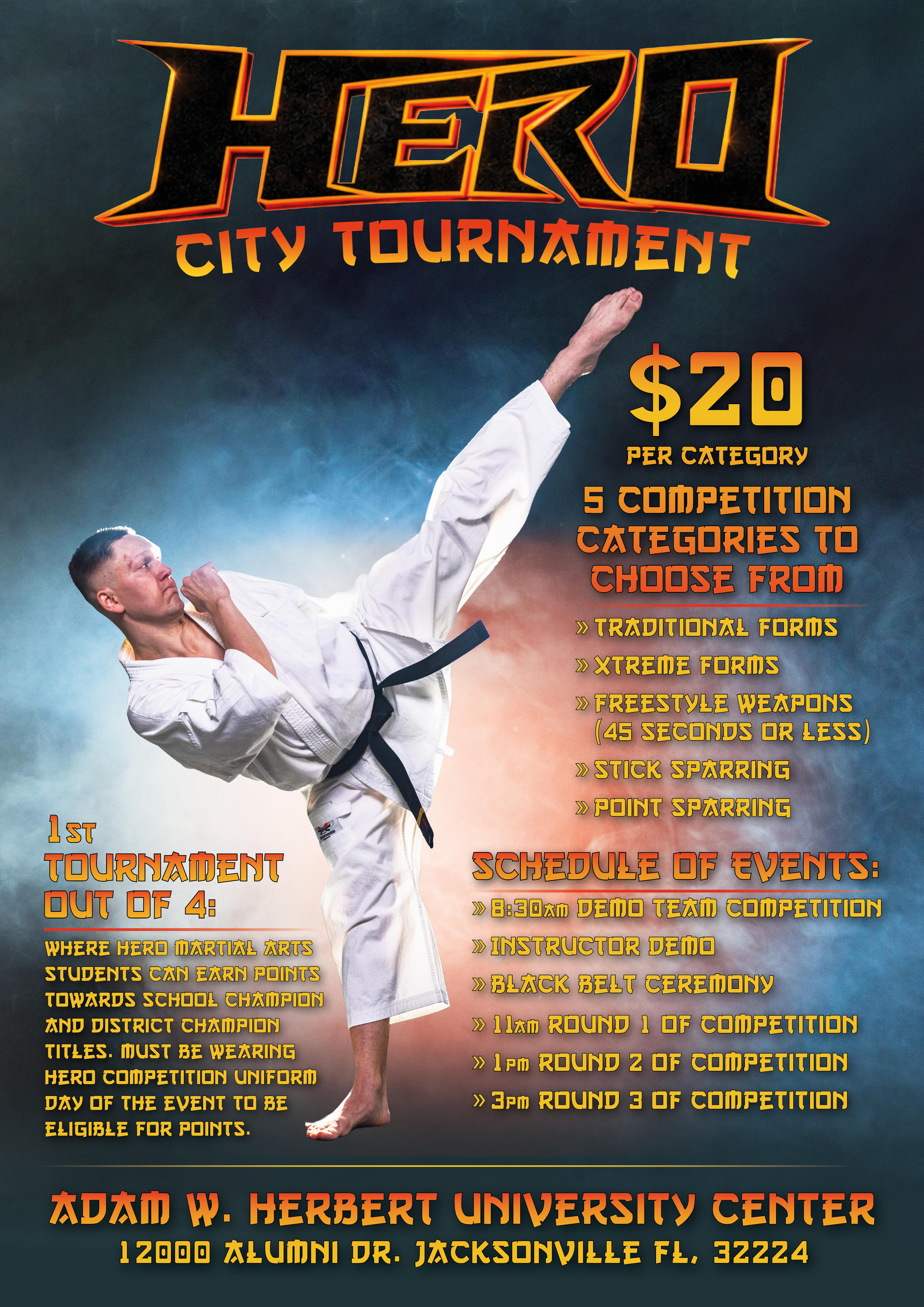 Flyer-Design von MarkoE für Kick Fire Martial Arts  | Design #37177953