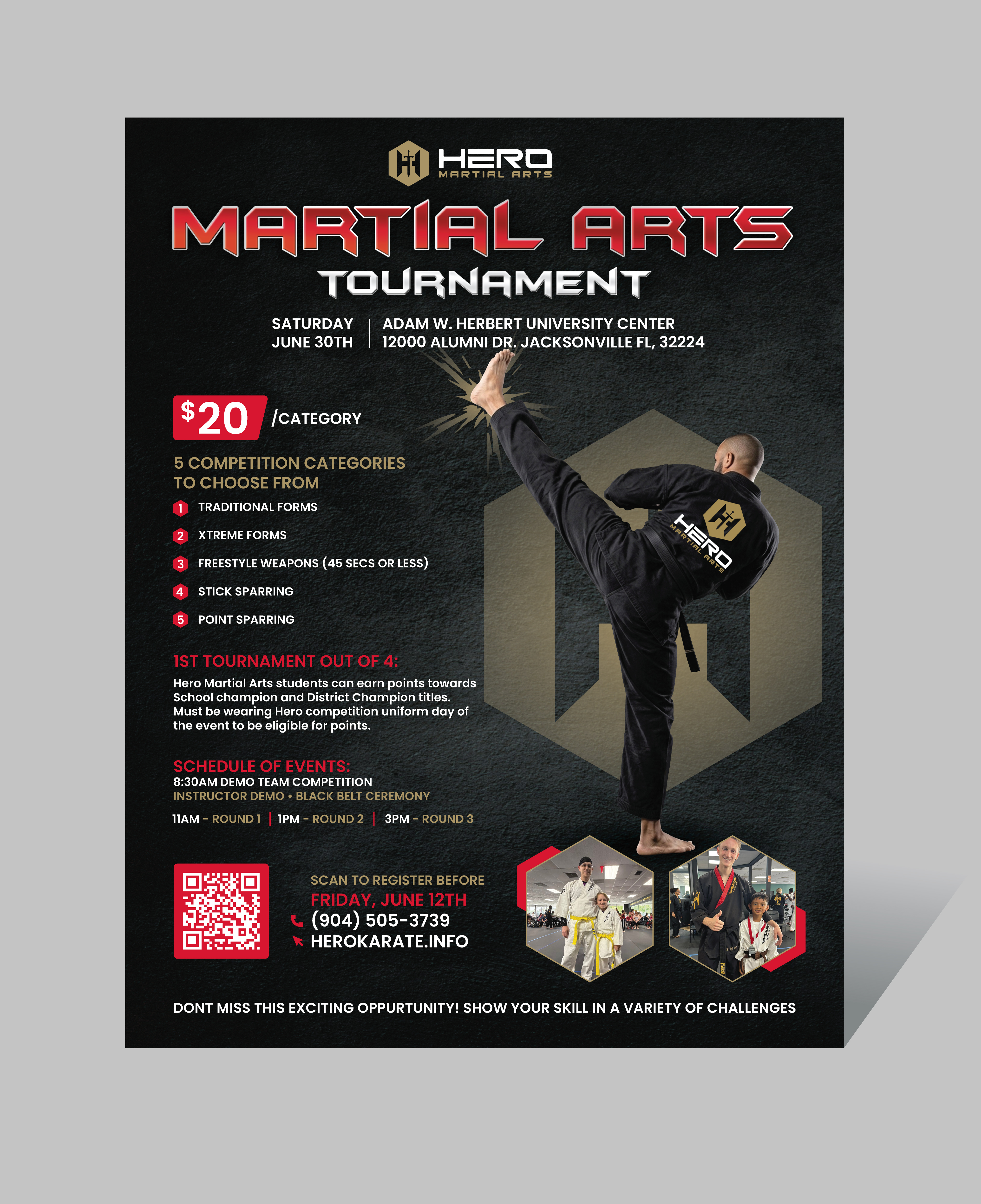 Flyer-Design von saurov für Kick Fire Martial Arts  | Design #37175522