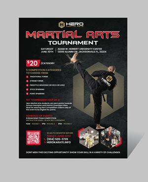 Flyer-Design von saurov für Kick Fire Martial Arts  | Design: #37175522