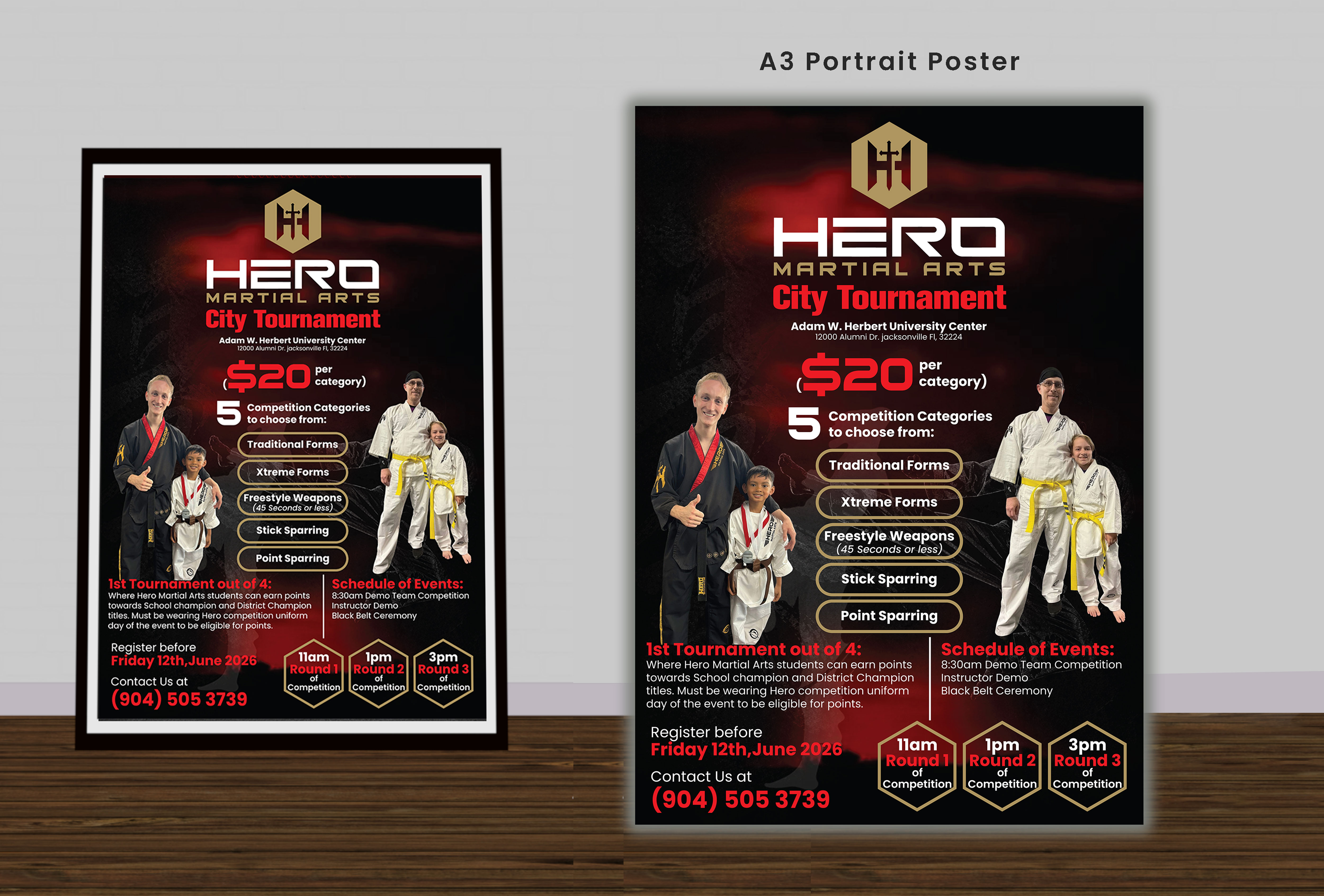Flyer-Design von Impressive Designs für Kick Fire Martial Arts  | Design #37176858