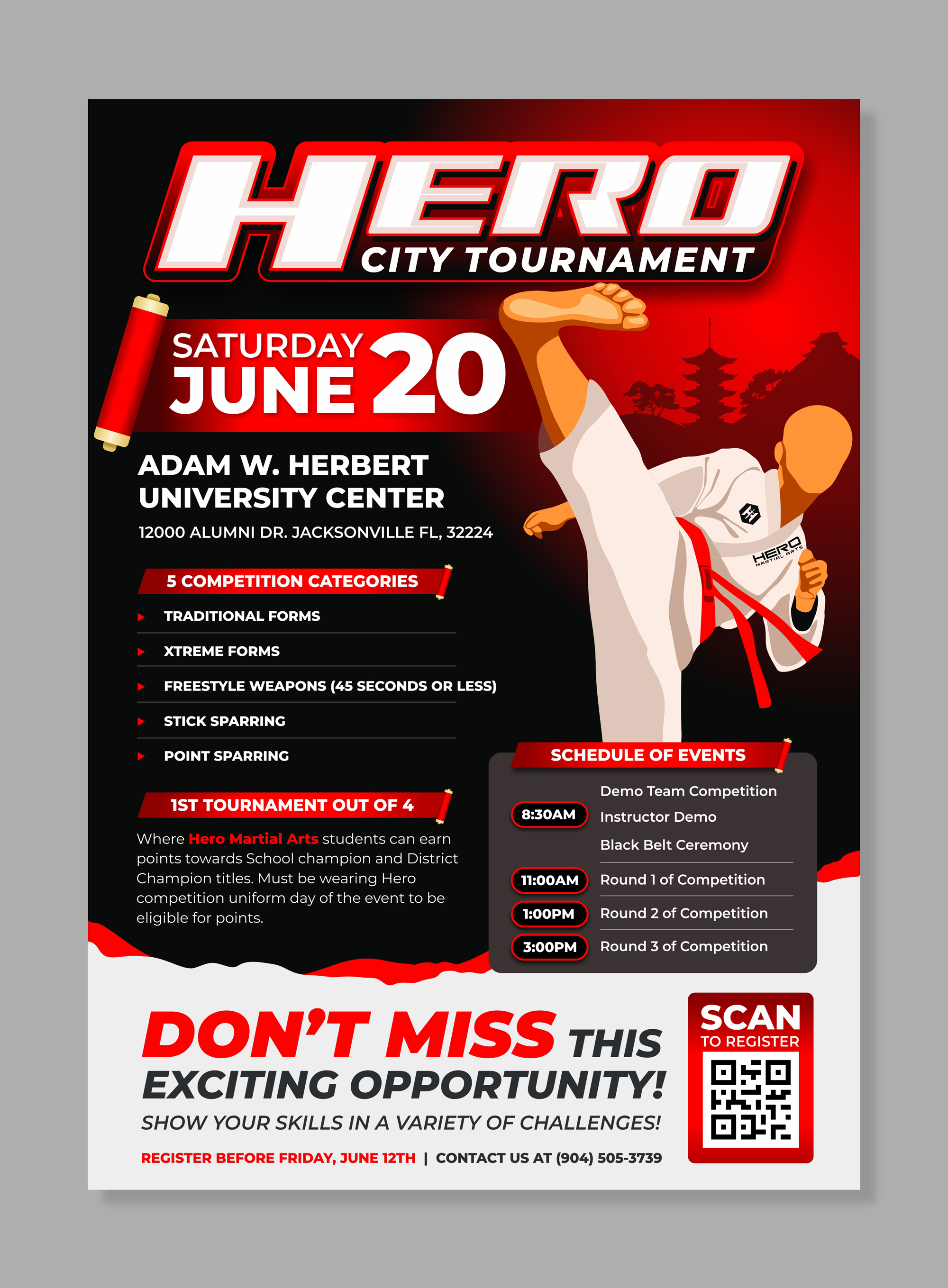 Flyer-Design von Dzhafir für Kick Fire Martial Arts  | Design: #37177113