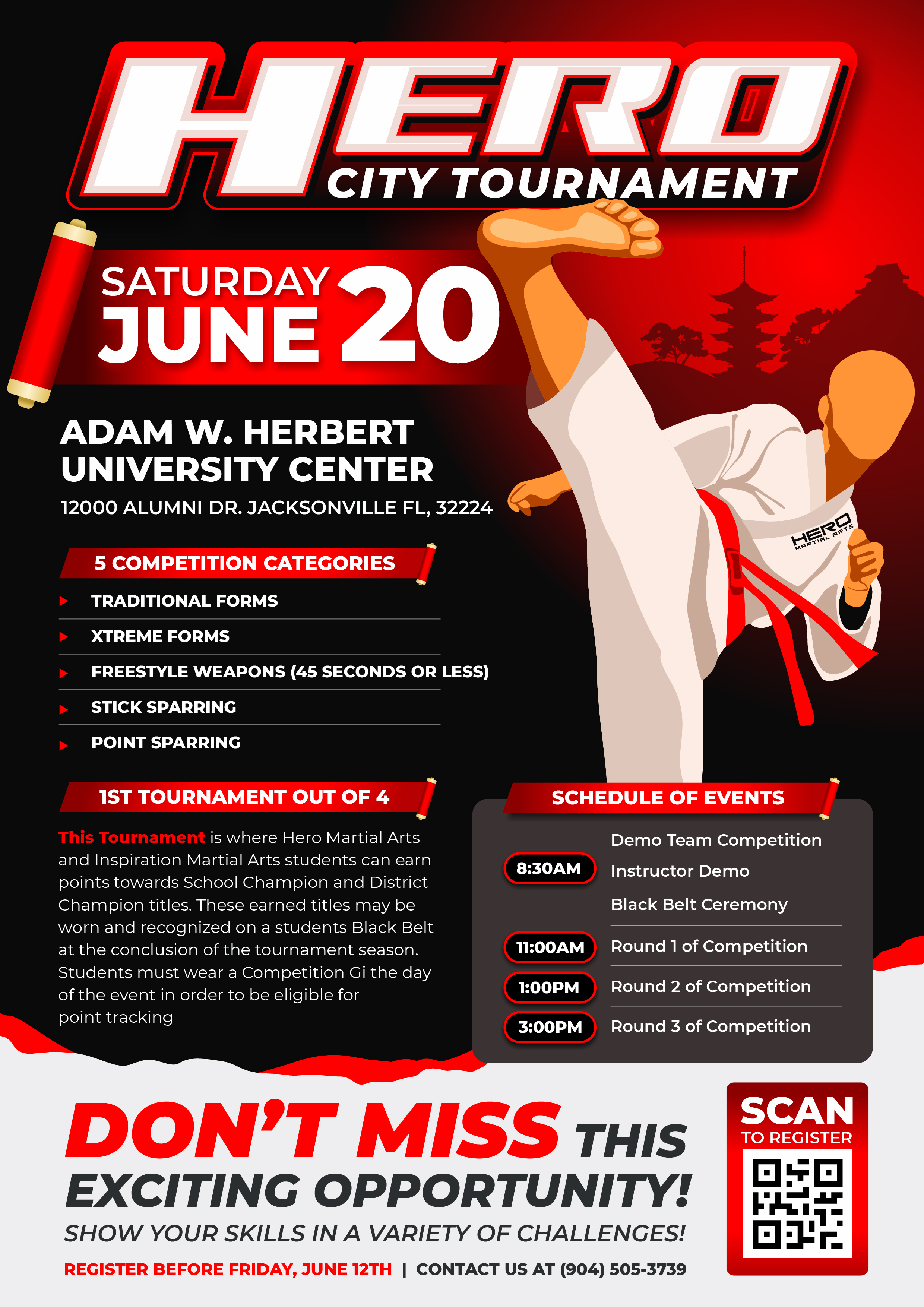 Flyer-Design von Dzhafir für Kick Fire Martial Arts  | Design #37179928