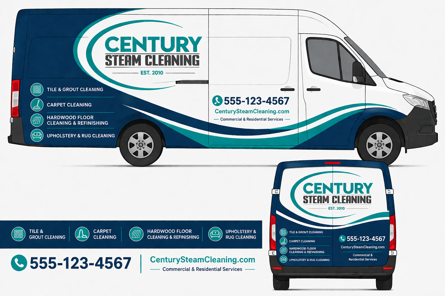 Car Wrap Design by S@LM@™ for Century Steam Cleaning | Design #37208377