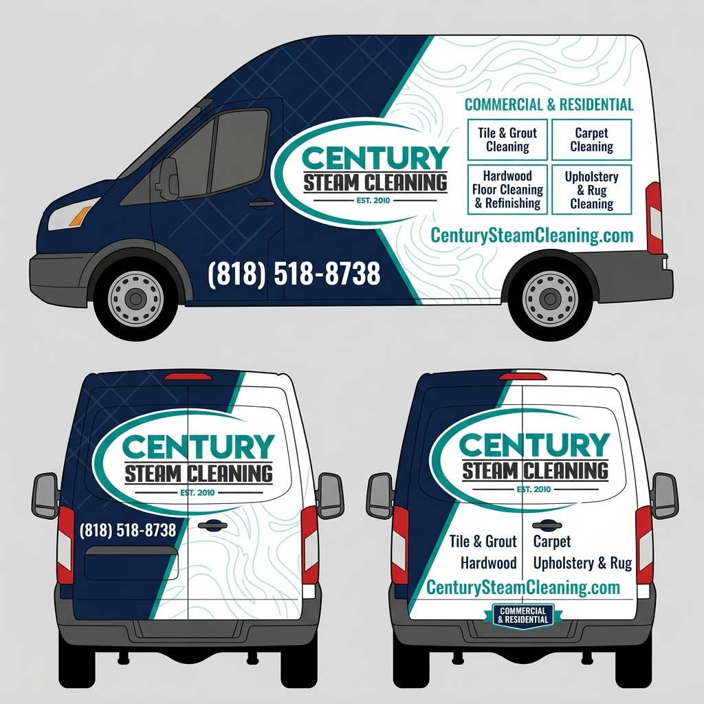 Car Wrap Design by S@LM@™ for Century Steam Cleaning | Design #37208386