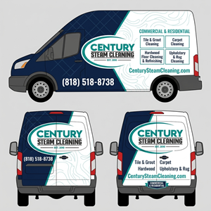Car Wrap Design by S@LM@™ for Century Steam Cleaning | Design: #37208386