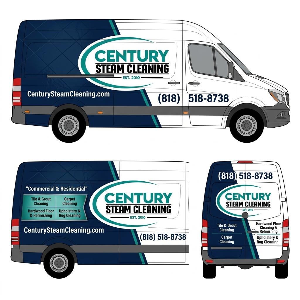 Car Wrap Design by S@LM@™ for Century Steam Cleaning | Design #37208387
