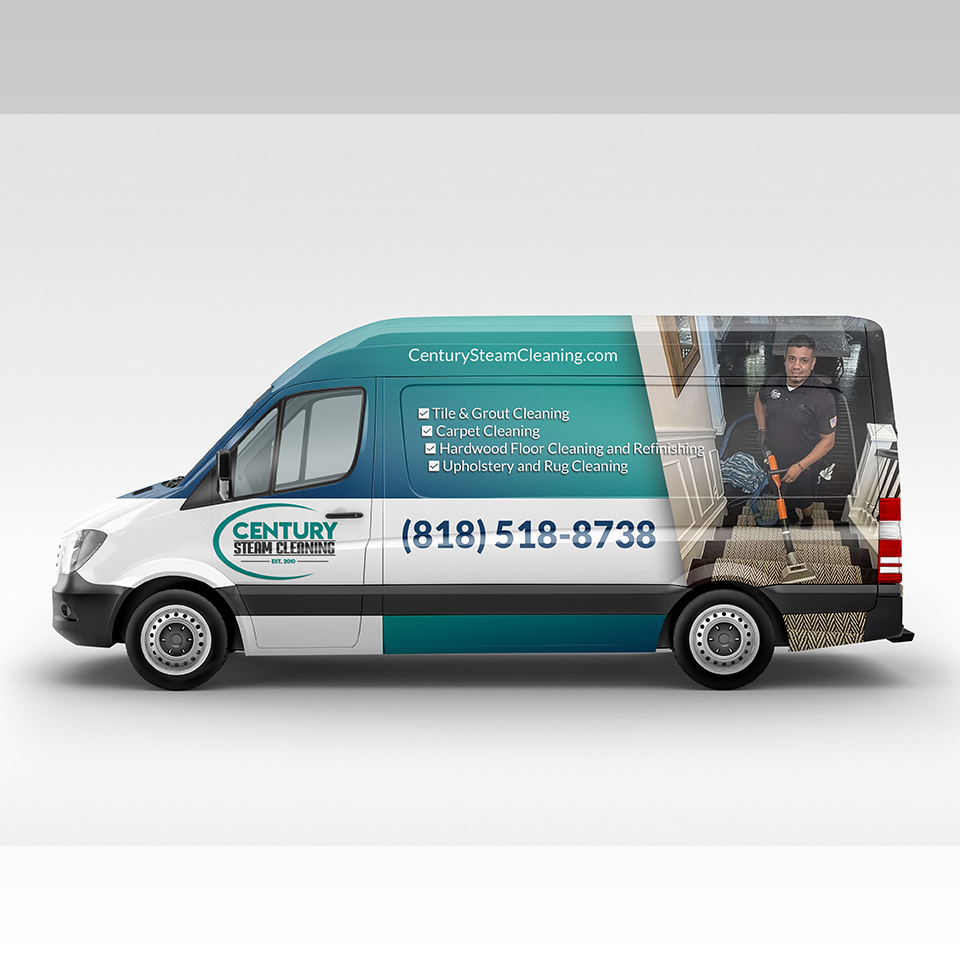 Car Wrap Design by YourLogoMaster for Century Steam Cleaning | Design #37188029