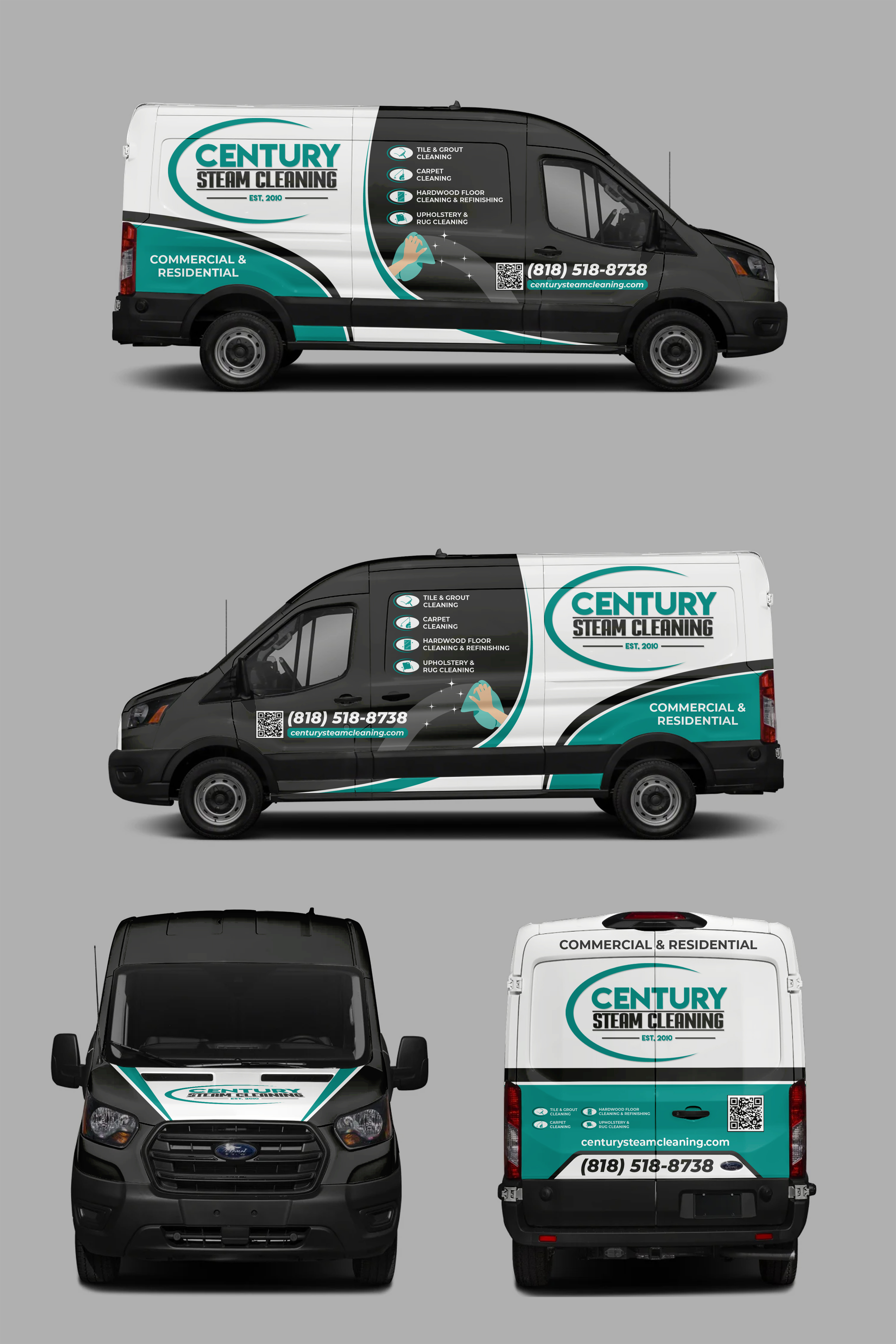 Car Wrap Design by ANGGI MAULANA PRAKOSO for Century Steam Cleaning | Design #37188396