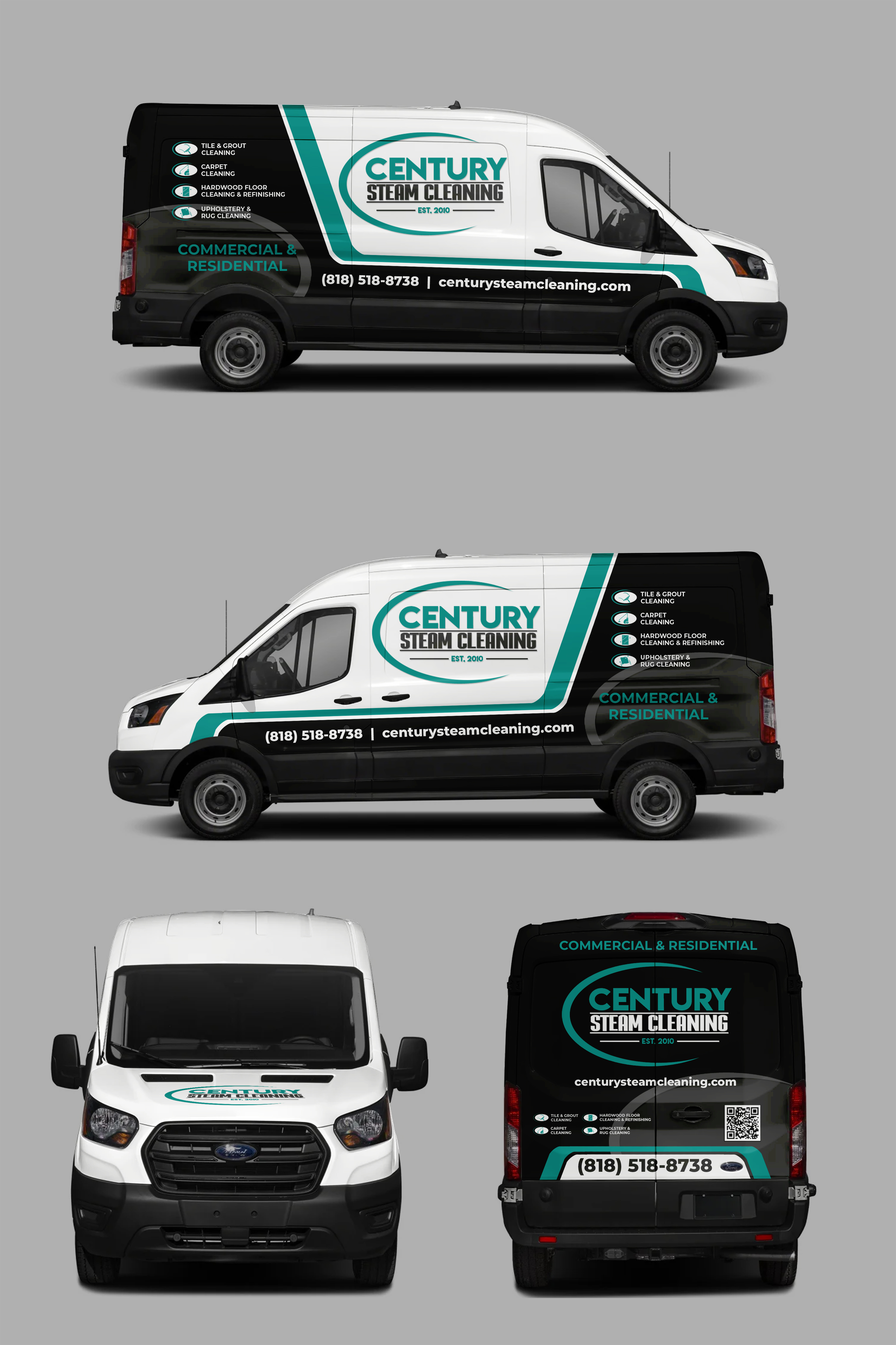 Car Wrap Design by ANGGI MAULANA PRAKOSO for Century Steam Cleaning | Design #37188404