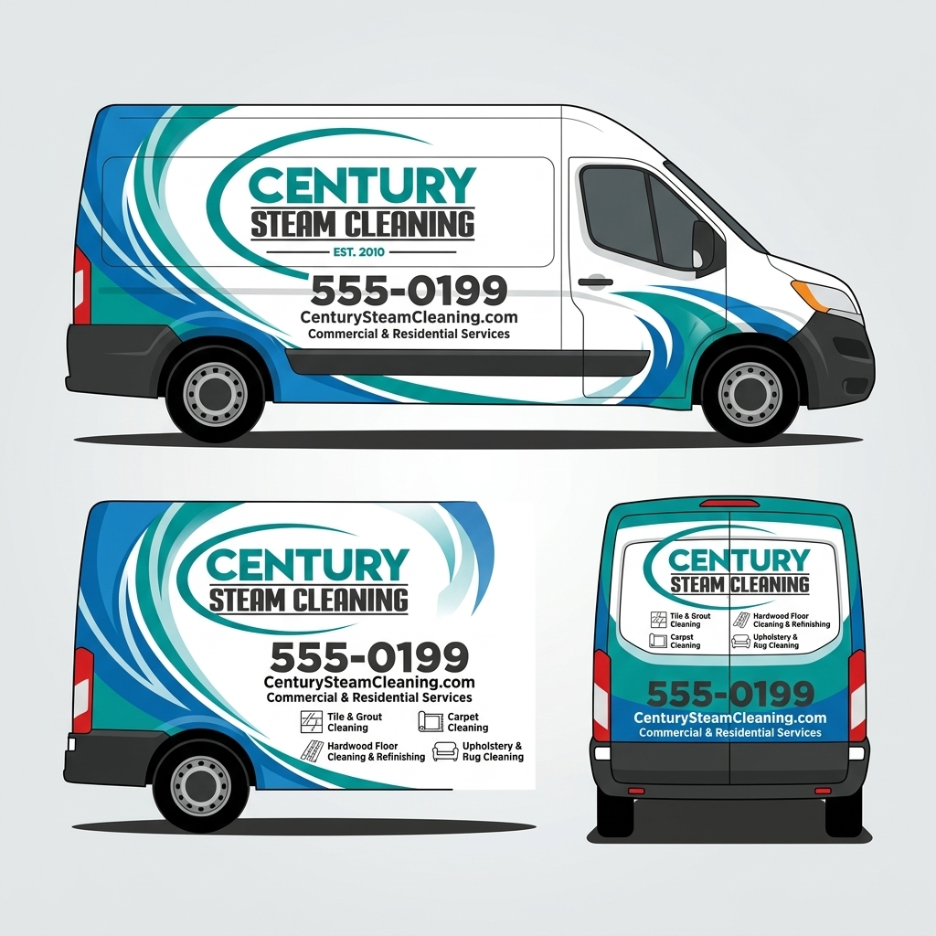 Car Wrap Design by milan12 2 for Century Steam Cleaning | Design #37208378