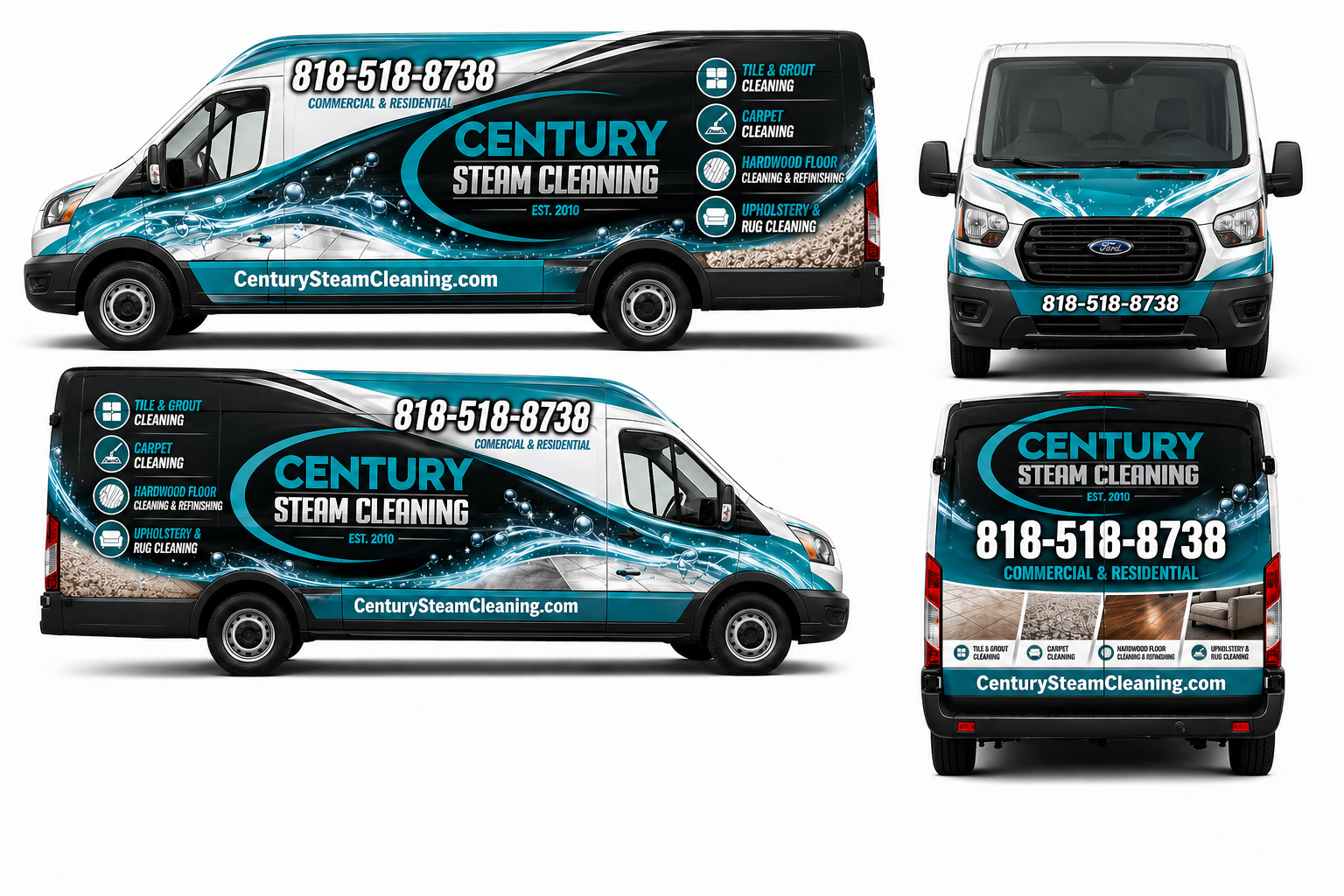 Car Wrap Design by PavanPrajapati for Century Steam Cleaning | Design #37201678