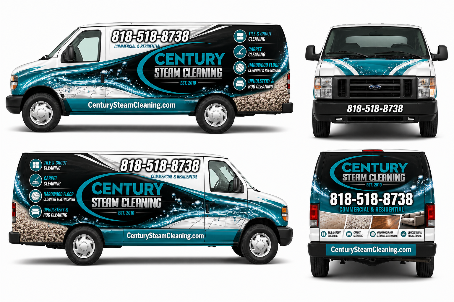 Car Wrap Design by PavanPrajapati for Century Steam Cleaning | Design #37214106