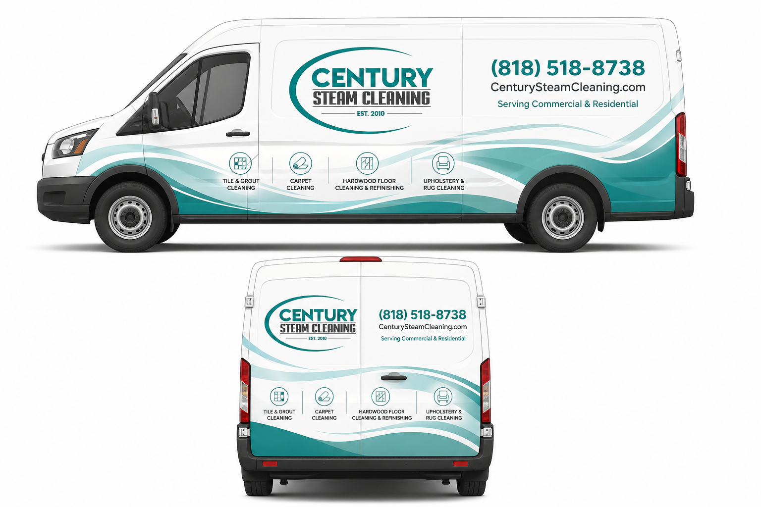 Car Wrap Design by Kkanti for Century Steam Cleaning | Design #37208389