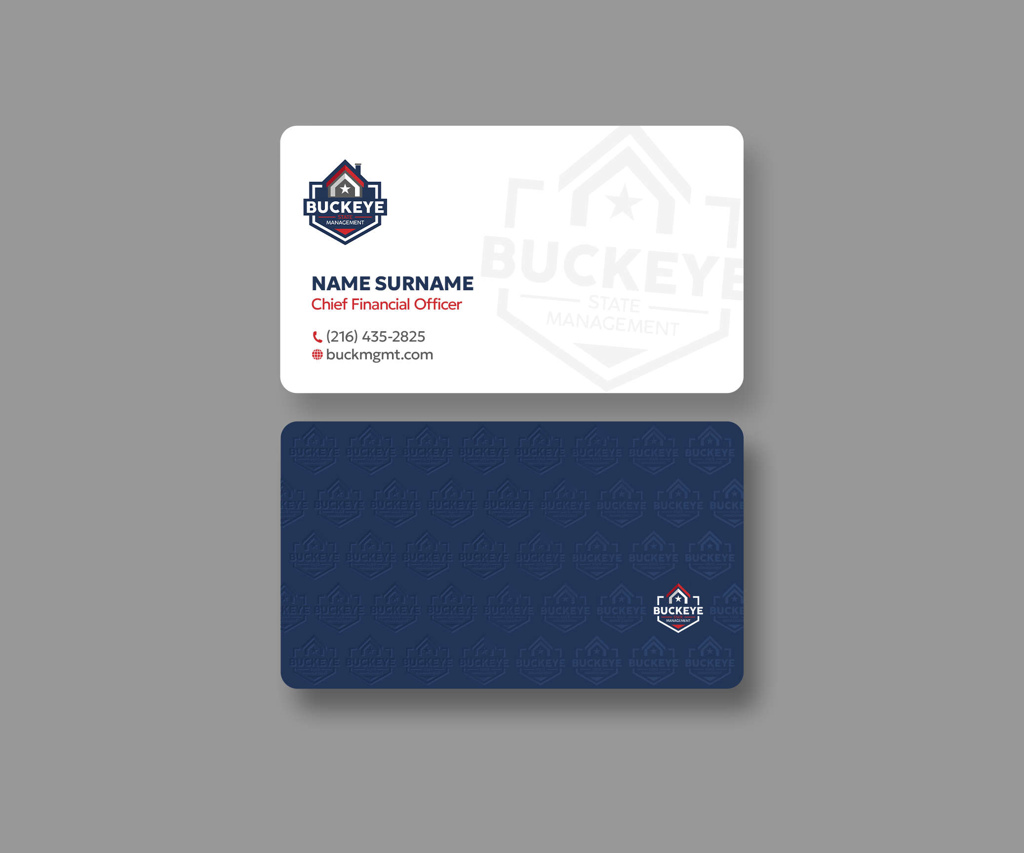 Design de Carte de Visite par Andrés Sebastián pour Buckeye State Management | Design #37182035