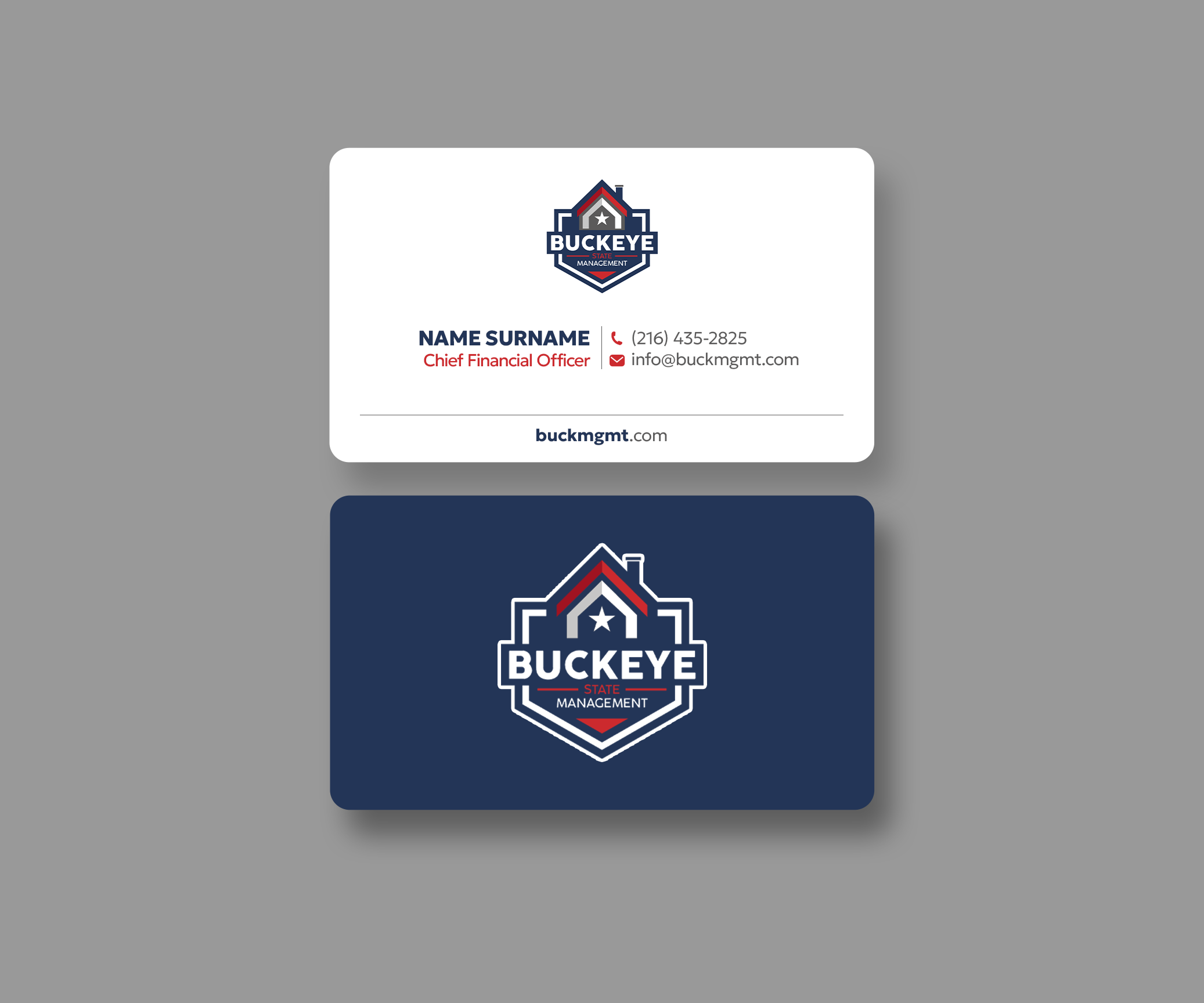 Design de Carte de Visite par Andrés Sebastián pour Buckeye State Management | Design #37182116