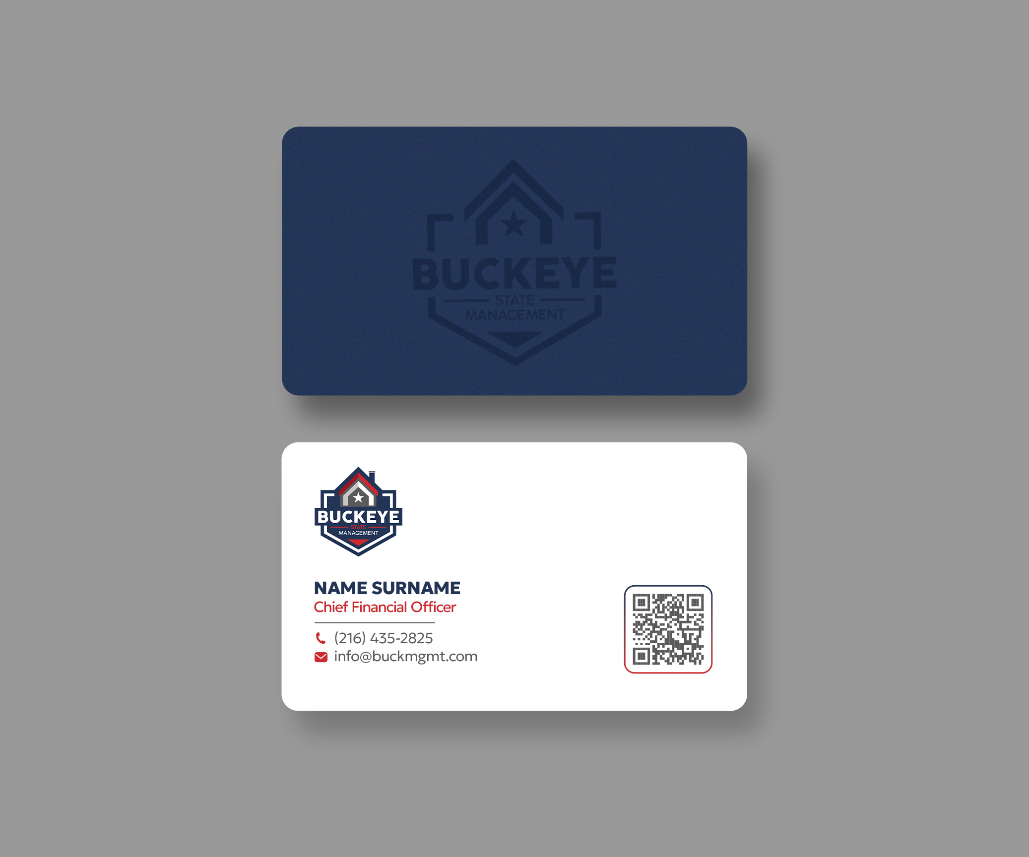 Design de Carte de Visite par Andrés Sebastián pour Buckeye State Management | Design #37182144
