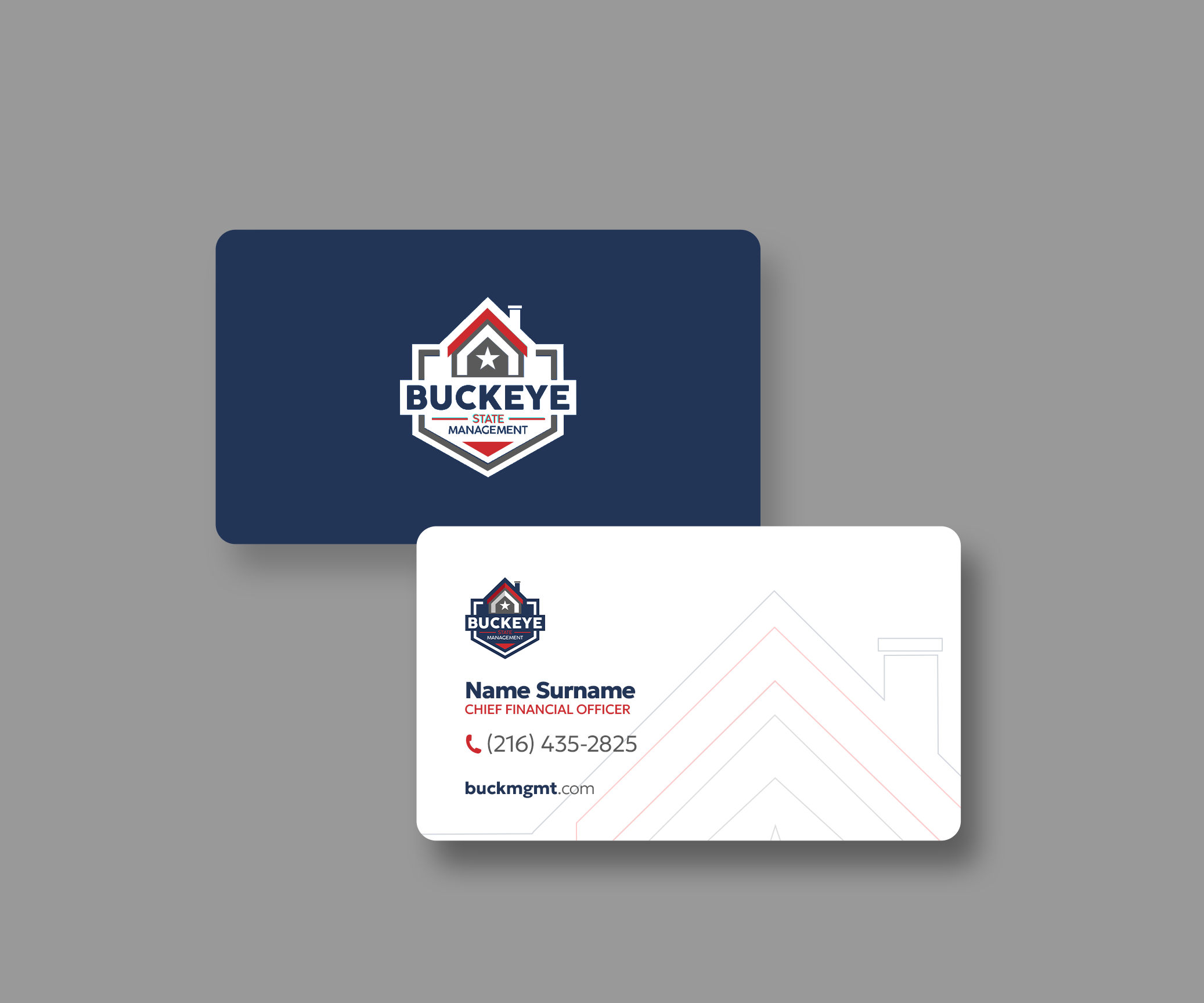 Design de Carte de Visite par Andrés Sebastián pour Buckeye State Management | Design #37183541