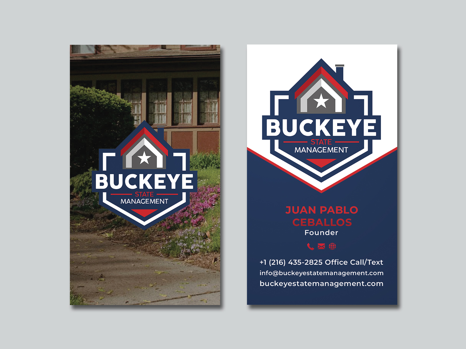 Business Card Design by Creative Moon Design for Buckeye State Management | Design #37200245