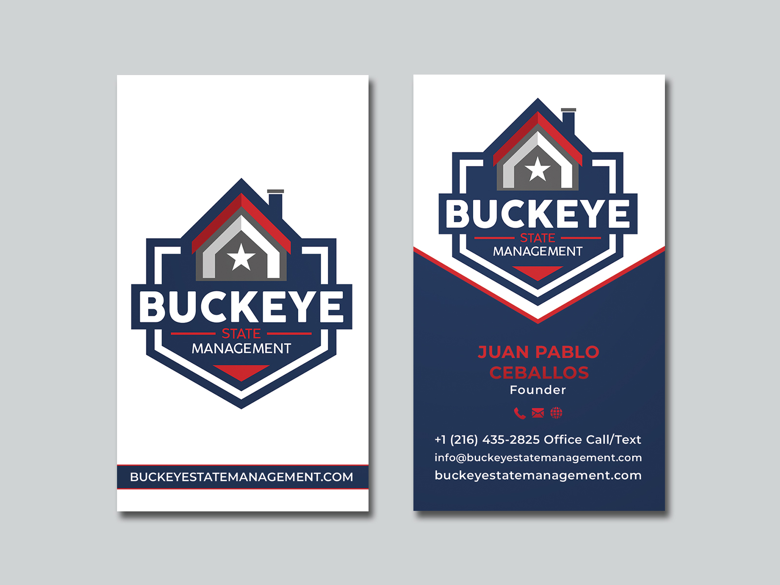Business Card Design by Creative Moon Design for Buckeye State Management | Design #37200248