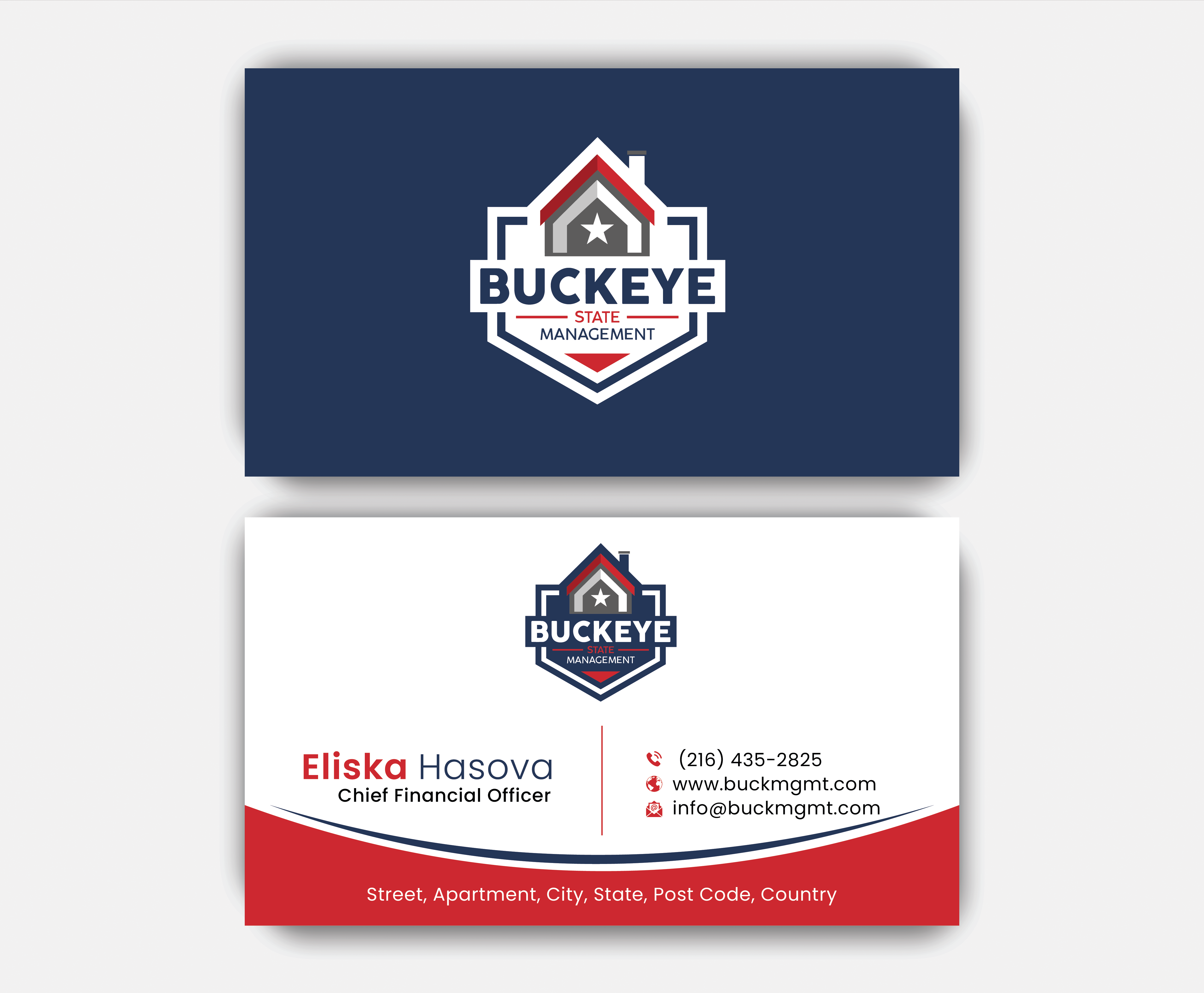 Business Card Design by DesignerShahadat for Buckeye State Management | Design #37182053