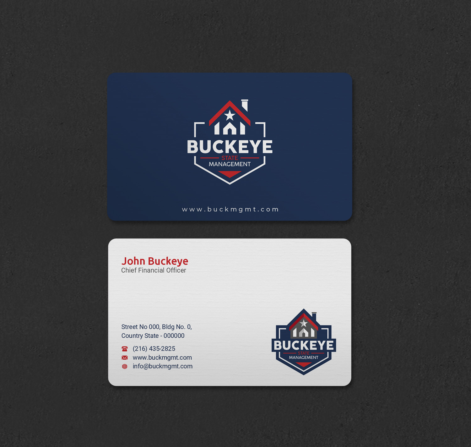 Business Card Design by INDIAN_Ashok for Buckeye State Management | Design #37206044