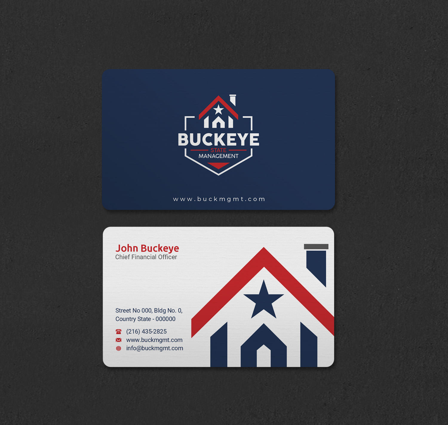 Business Card Design by INDIAN_Ashok for Buckeye State Management | Design #37206045