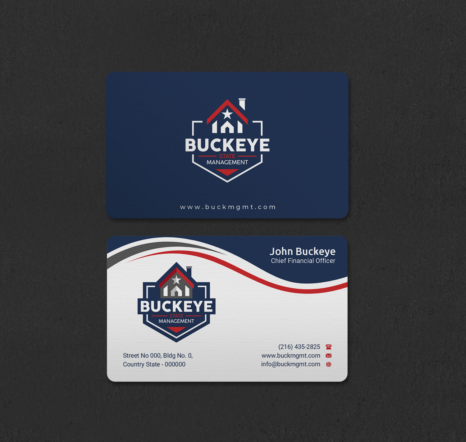 Business Card Design by INDIAN_Ashok for Buckeye State Management | Design #37206046