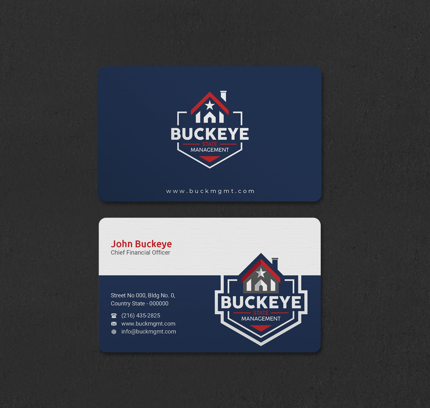 Business Card Design by INDIAN_Ashok for Buckeye State Management | Design #37206047