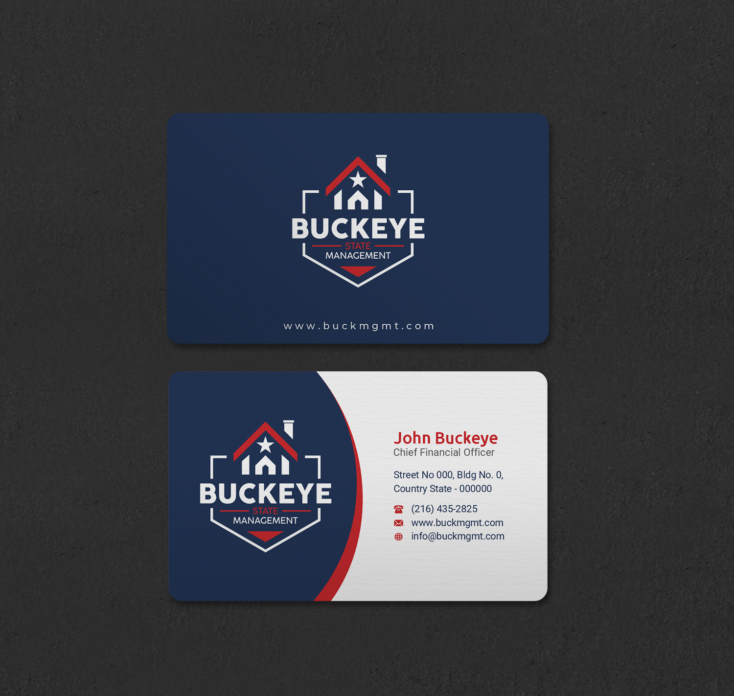 Business Card Design by INDIAN_Ashok for Buckeye State Management | Design #37206049