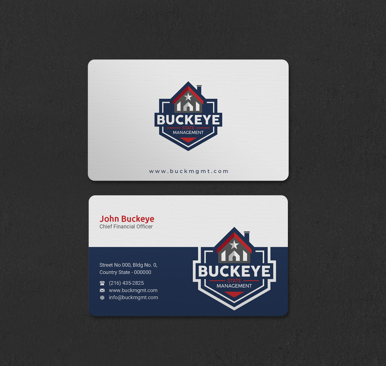 Design de Carte de Visite par INDIAN_Ashok pour Buckeye State Management | Design #37206050