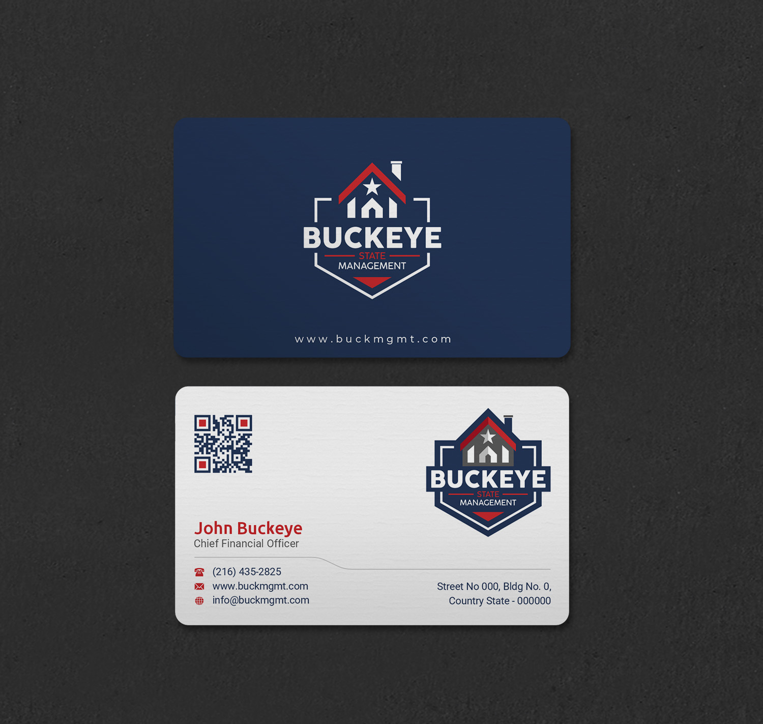 Business Card Design by INDIAN_Ashok for Buckeye State Management | Design #37206051